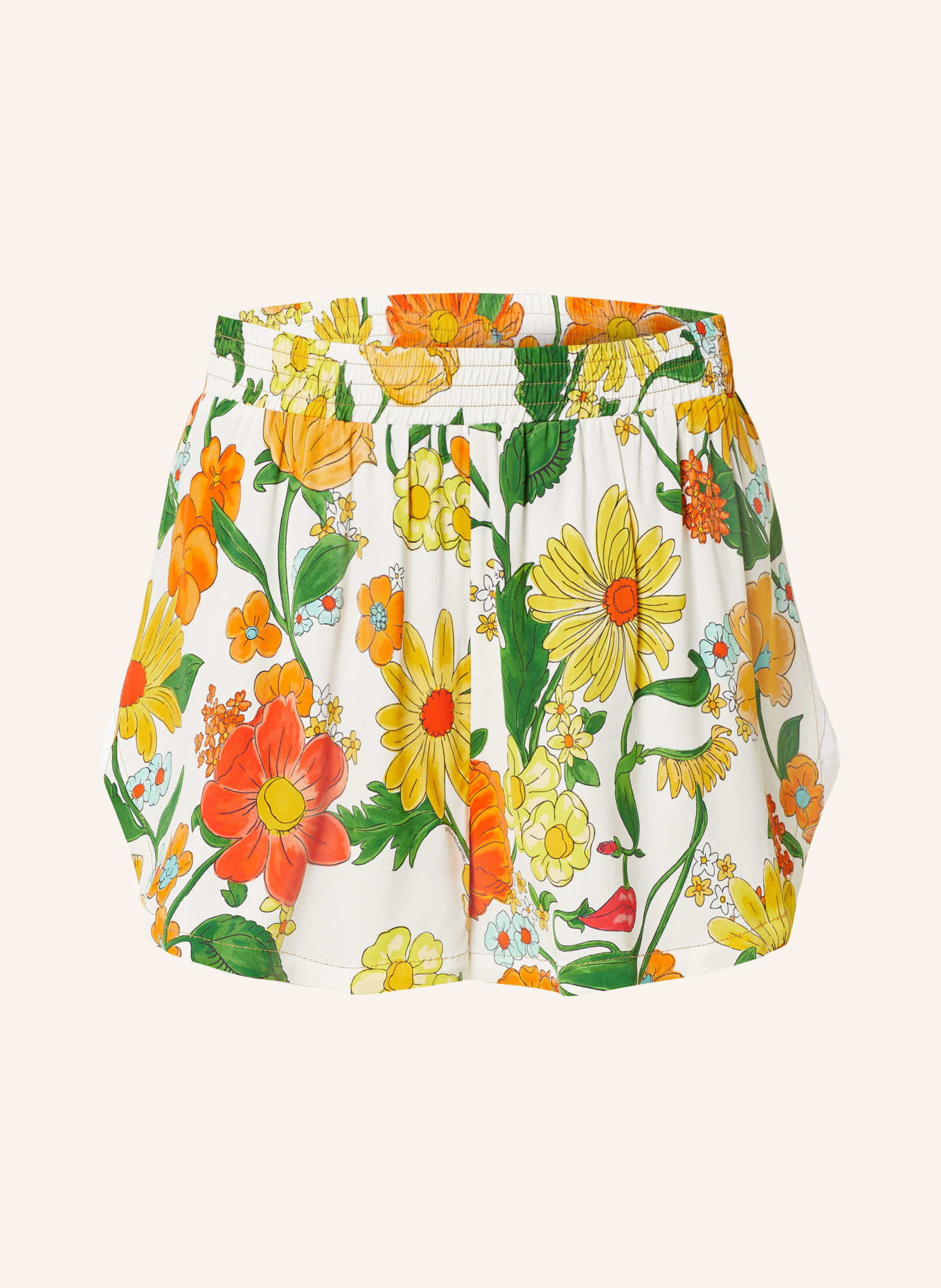 STELLA McCARTNEY Shorts, Farbe: WEISS/ ORANGE/ GRÜN (Bild 1)
