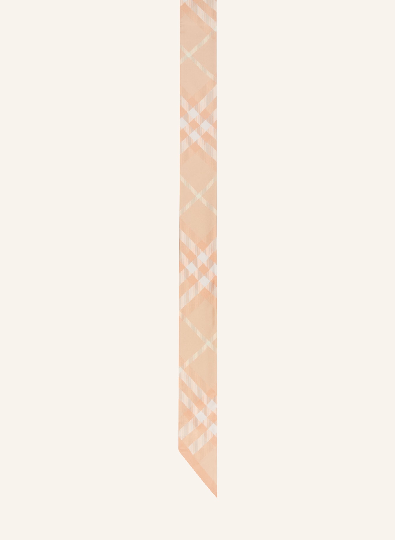 BURBERRY Silk scarf, Color: LIGHT ORANGE/ ECRU/ WHITE (Image 1)