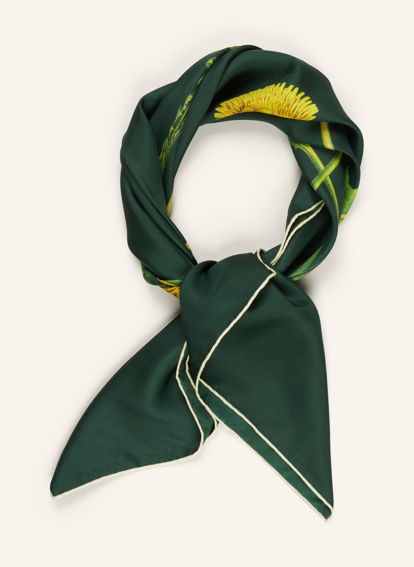 BURBERRY Silk scarf, Color: GREEN (Image 2)