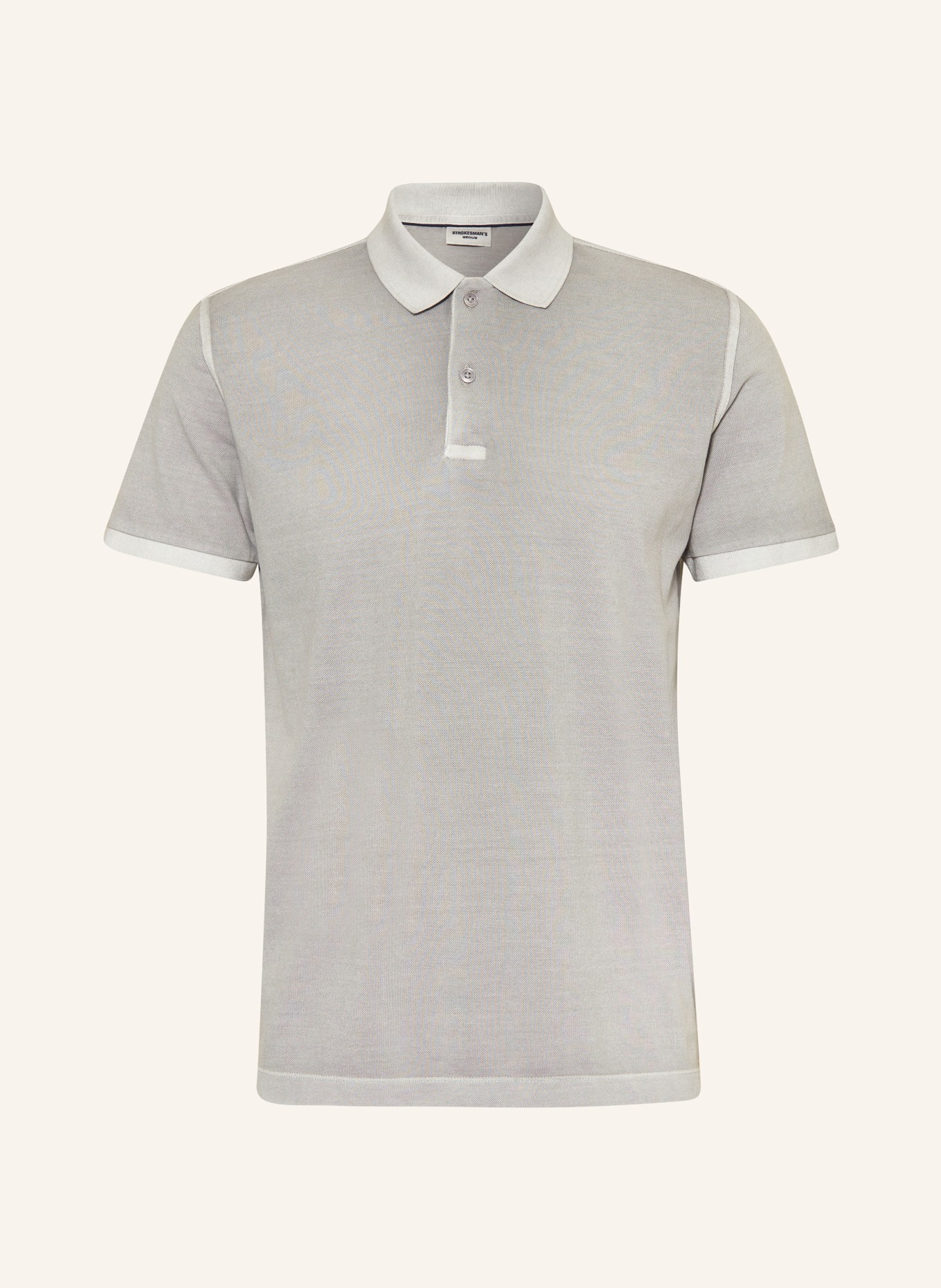 STROKESMAN'S Piqué polo shirt, Color: GRAY (Image 1)