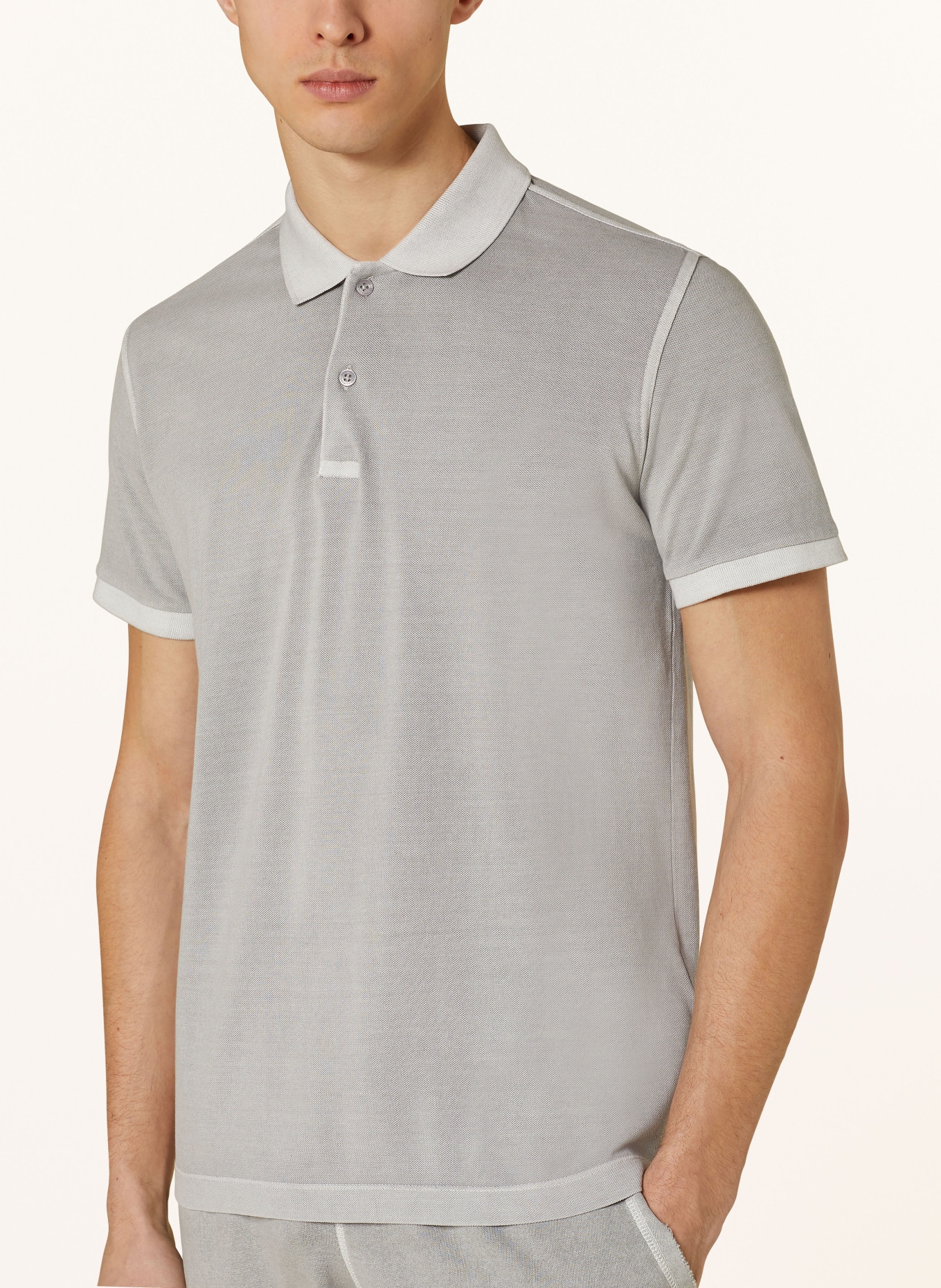 STROKESMAN'S Piqué polo shirt, Color: GRAY (Image 4)