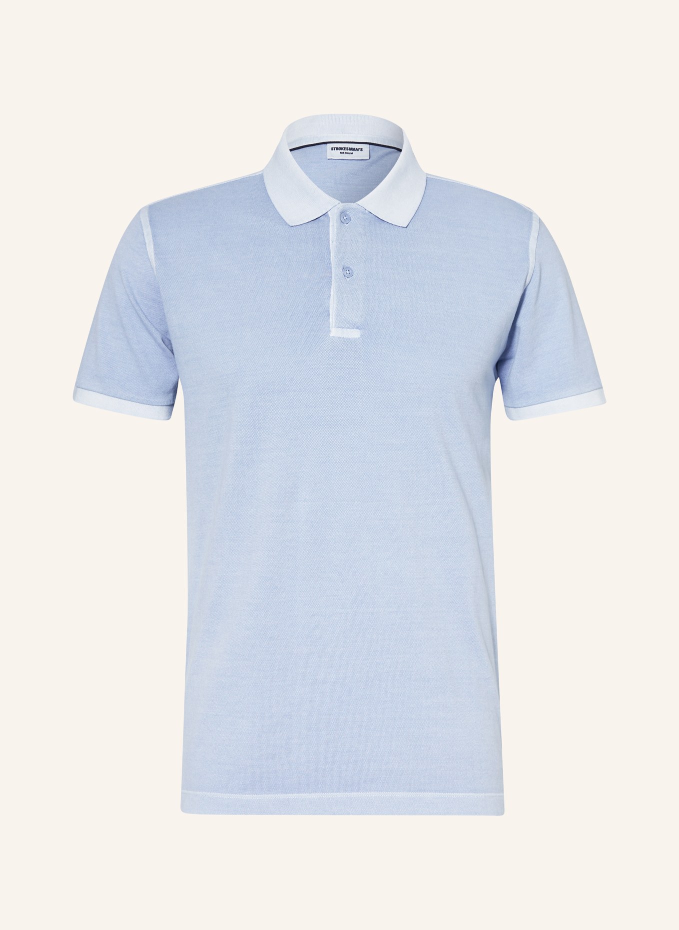 STROKESMAN'S Piqué polo shirt: BLUE