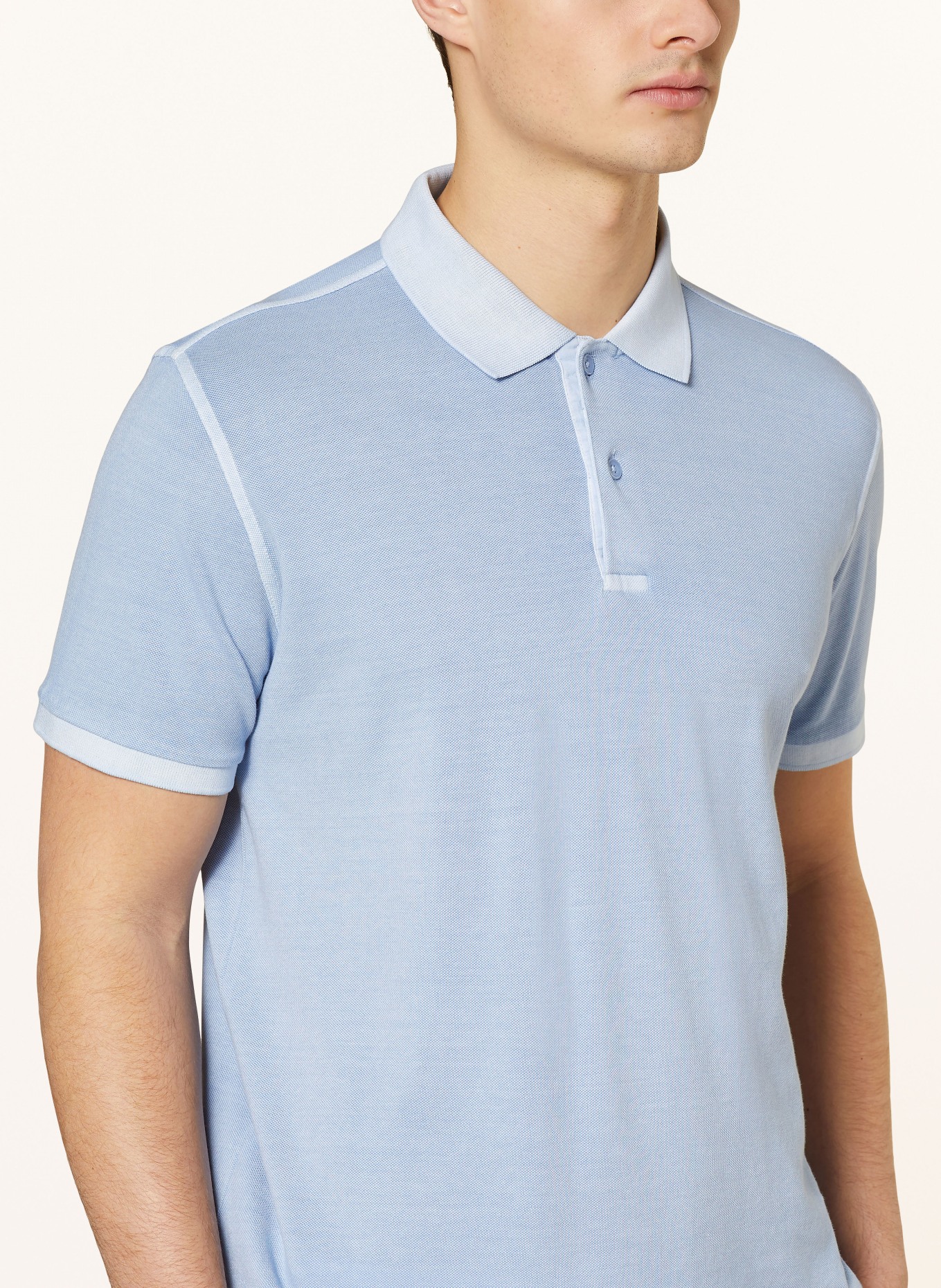 STROKESMAN'S Piqué polo shirt: BLUE
