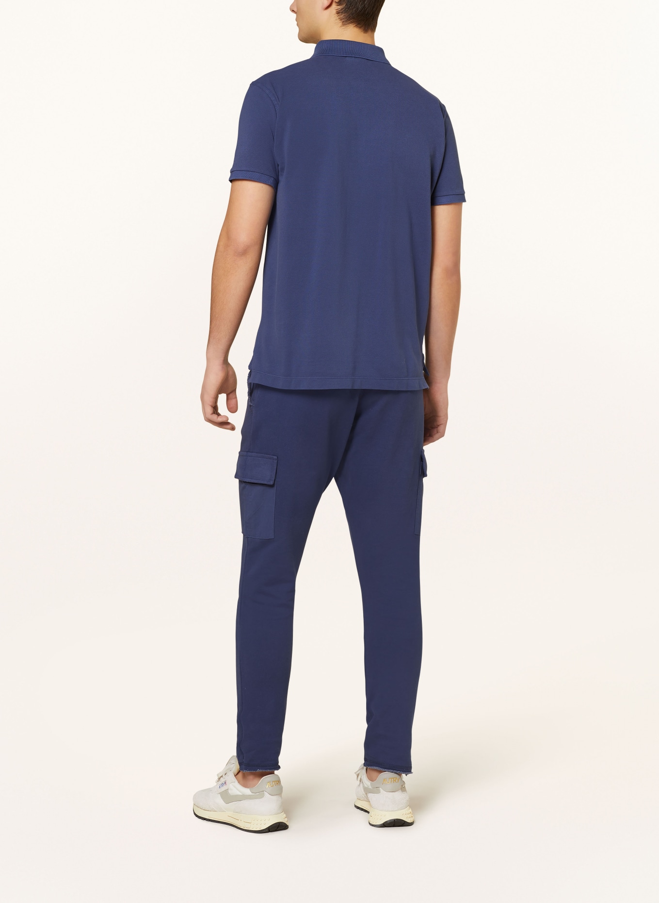 STROKESMAN'S Piqué polo shirt: DARK BLUE