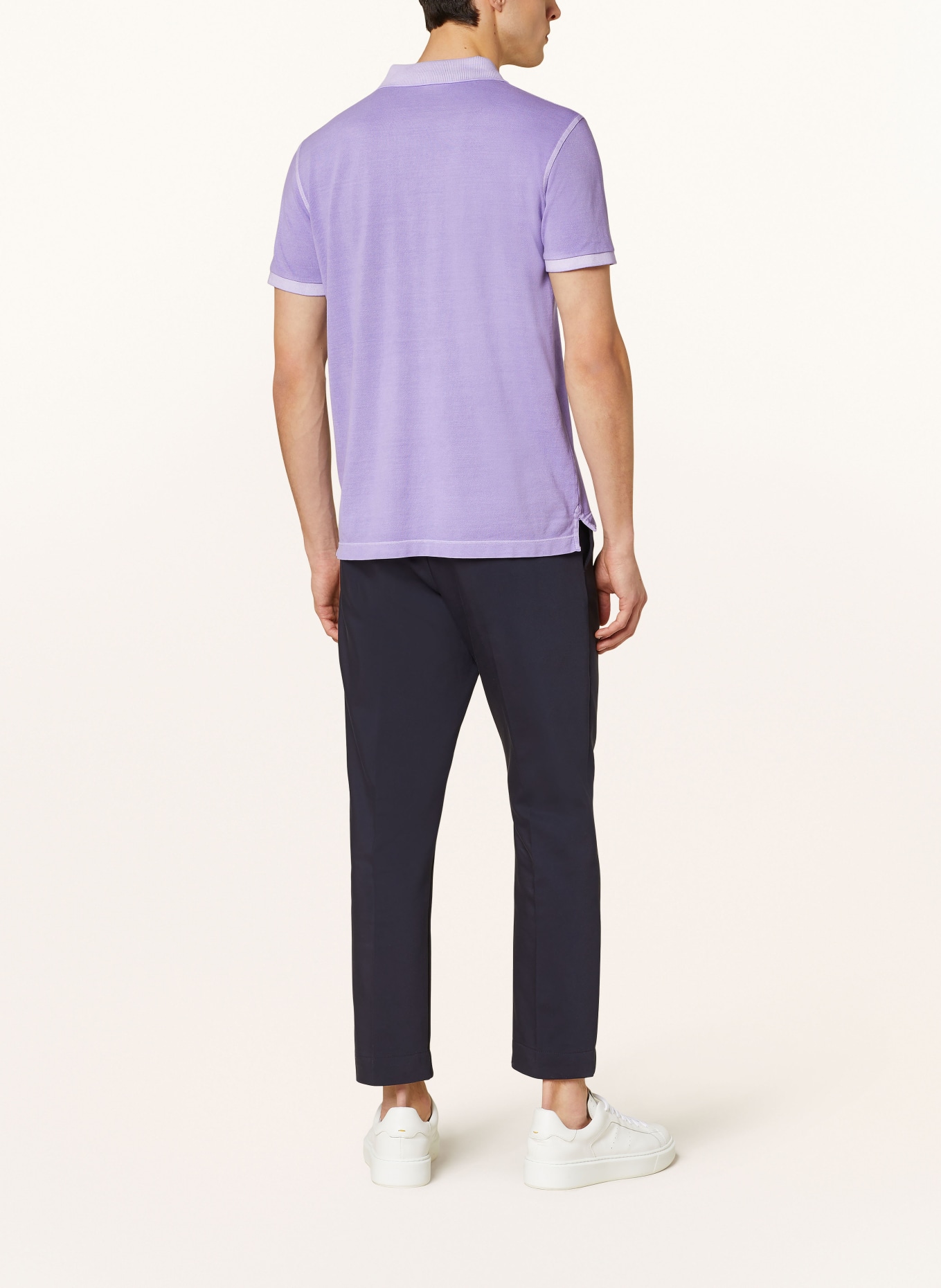 STROKESMAN'S Piqué polo shirt, Color: LIGHT PURPLE (Image 3)