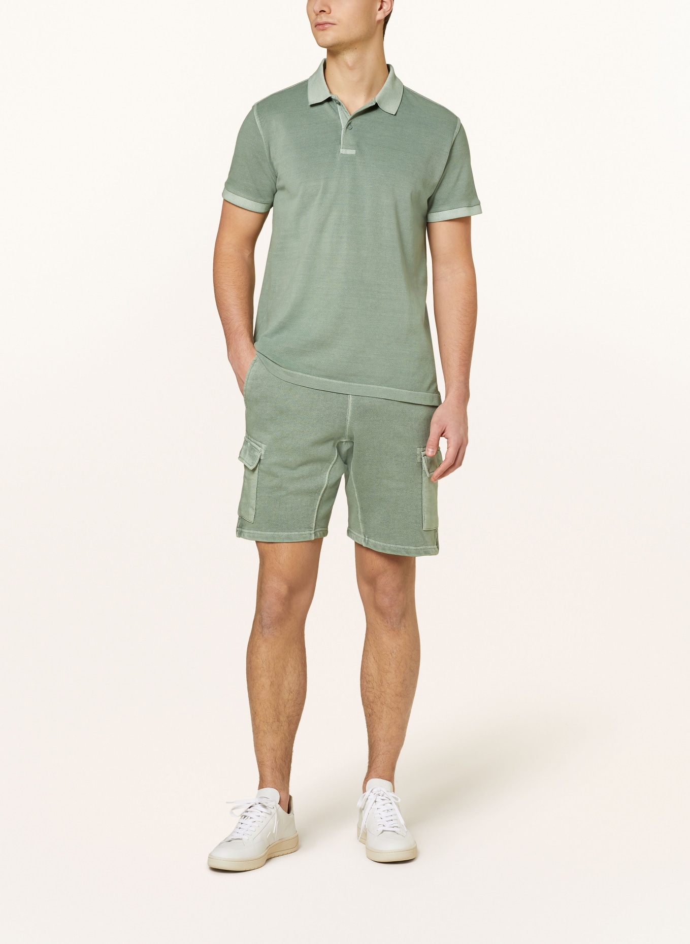 STROKESMAN'S Sweat shorts, Color: GREEN (Image 2)