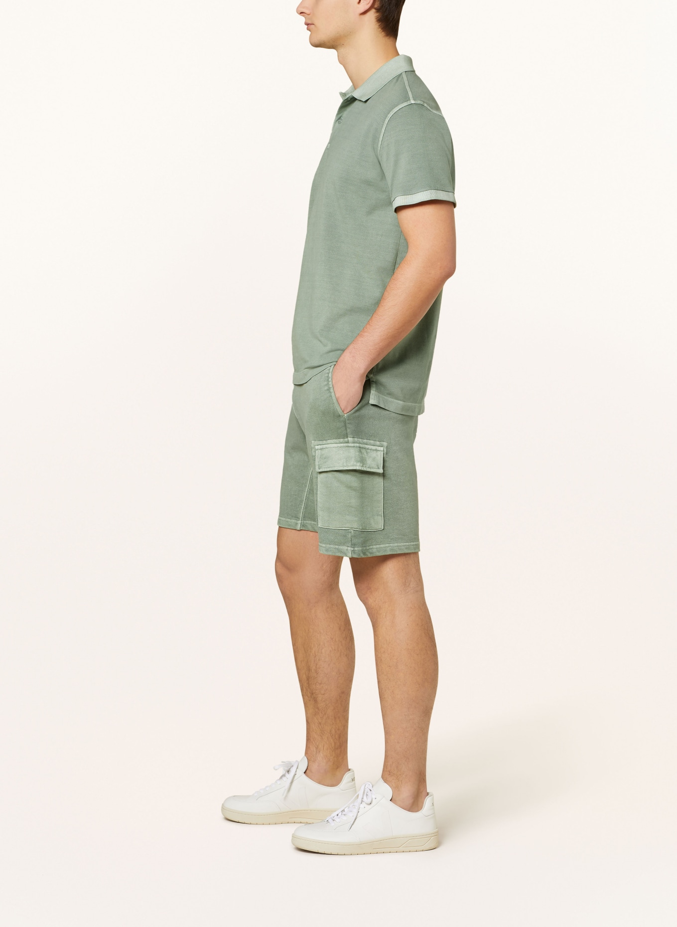 STROKESMAN'S Sweat shorts, Color: GREEN (Image 4)
