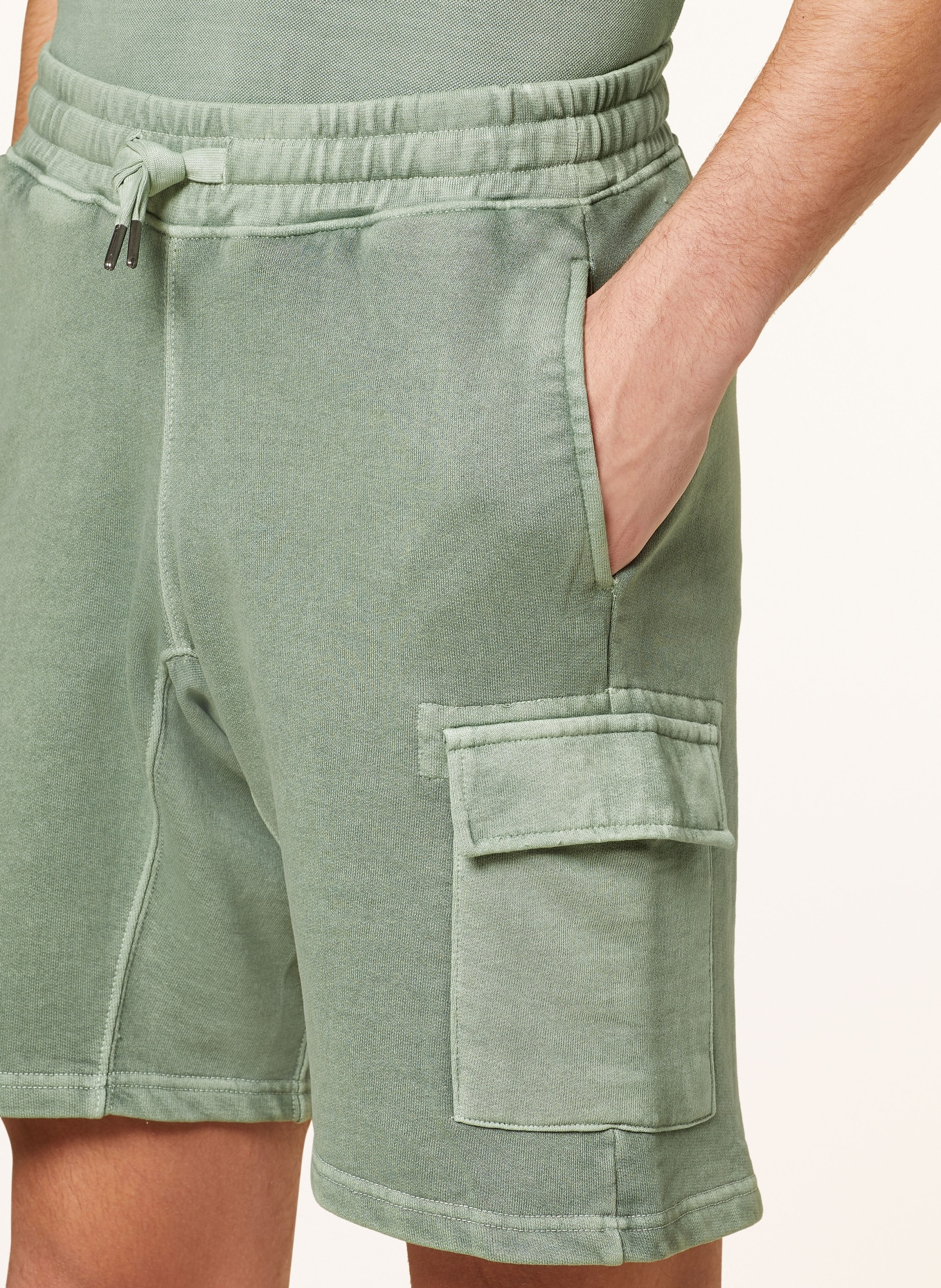 STROKESMAN'S Sweat shorts, Color: GREEN (Image 5)