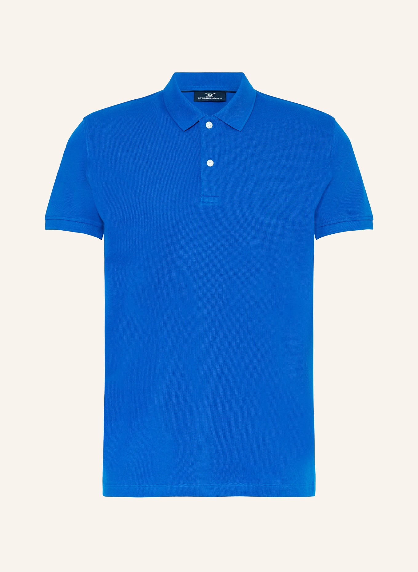 STROKESMAN'S Piqué polo shirt: BLUE