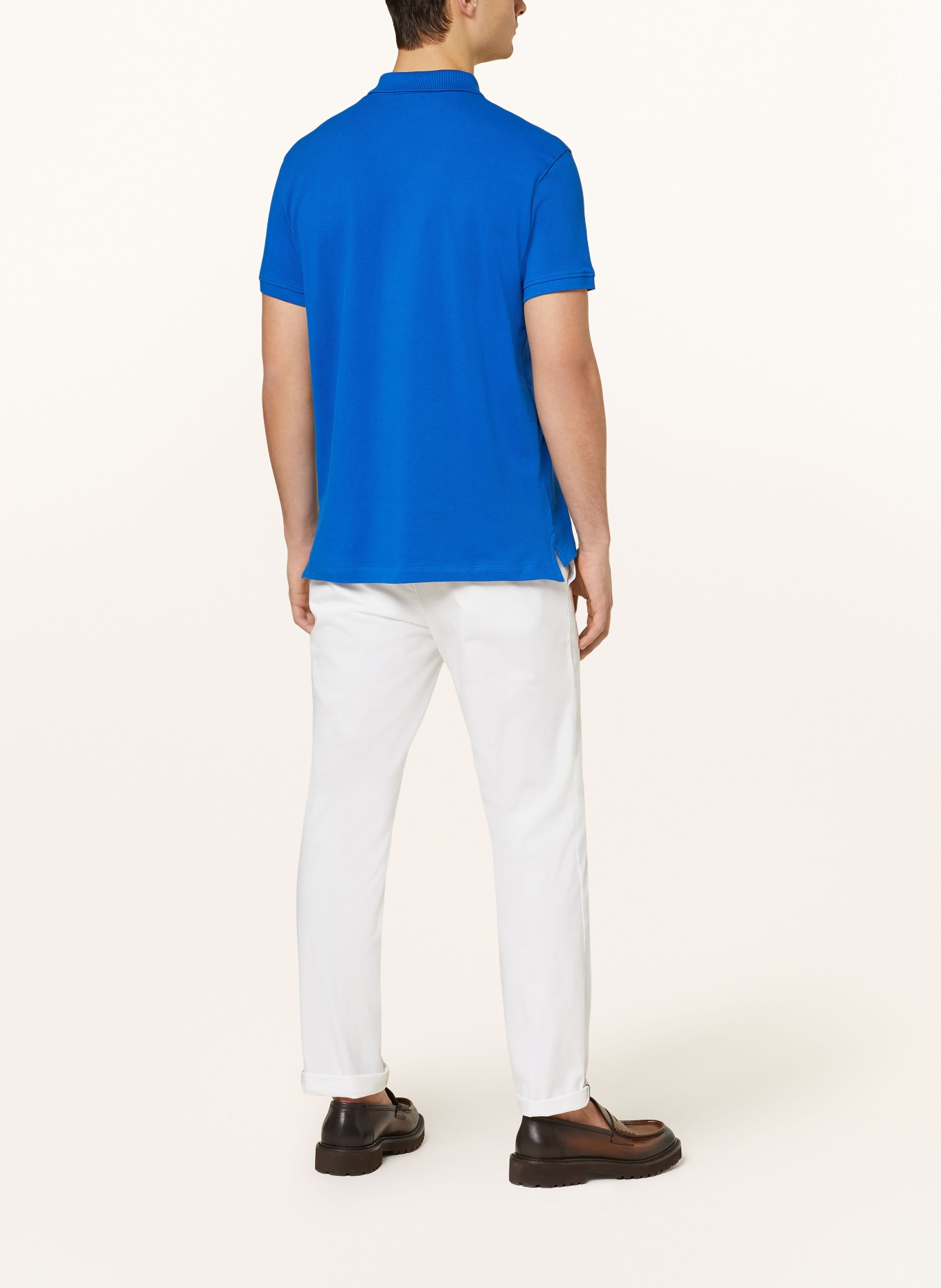 STROKESMAN'S Piqué polo shirt: BLUE