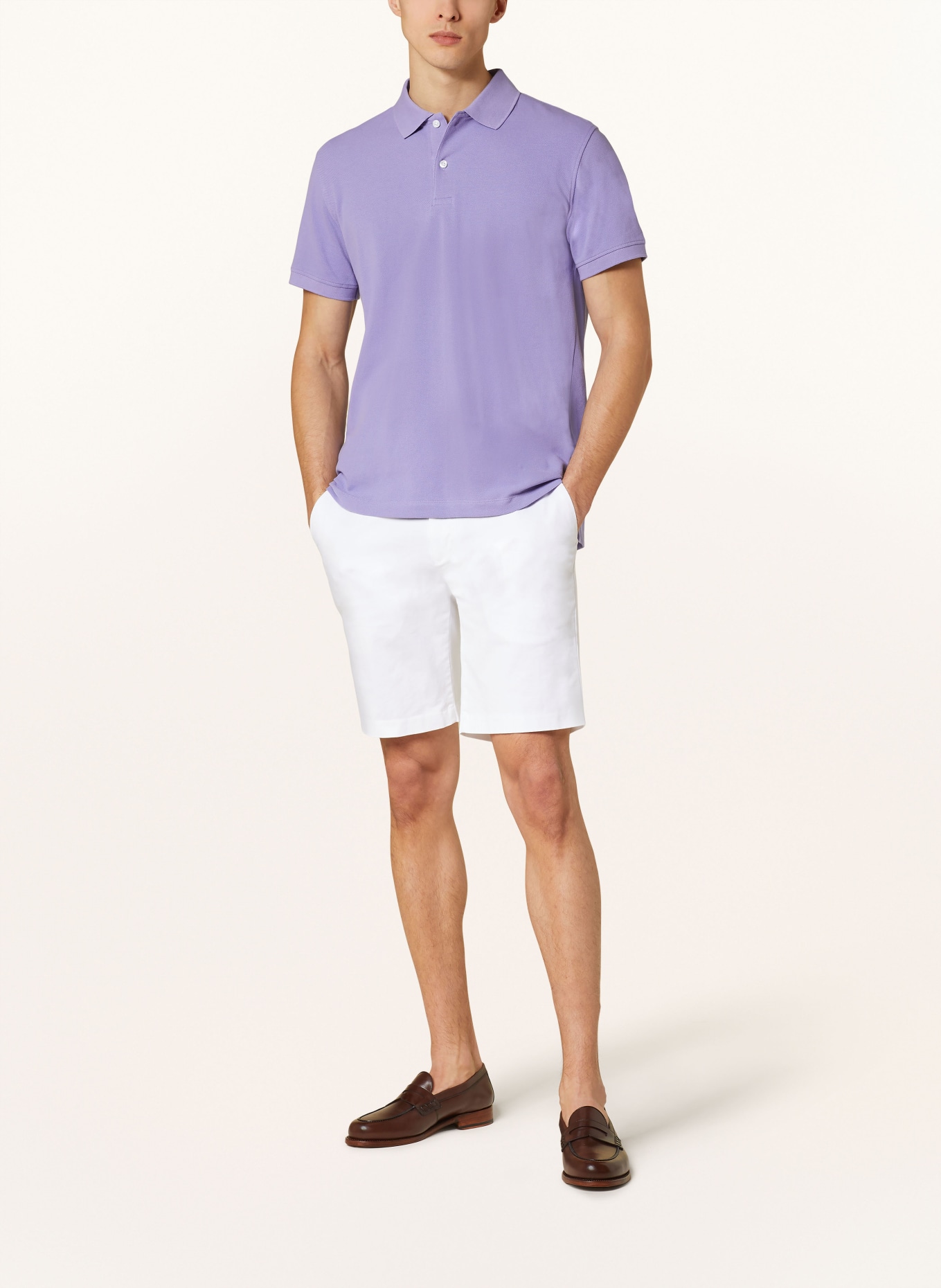 STROKESMAN'S Piqué poloshirt: PAARS