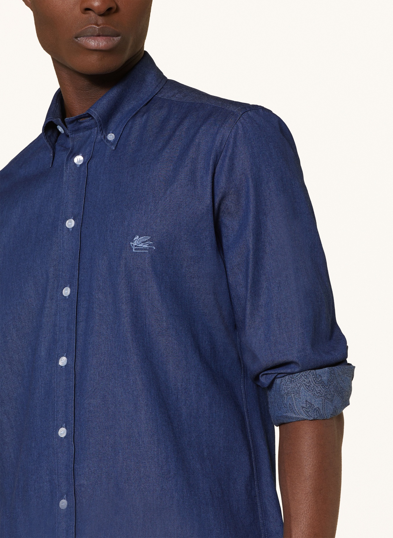 ETRO Shirt regular fit, Color: DARK BLUE (Image 4)