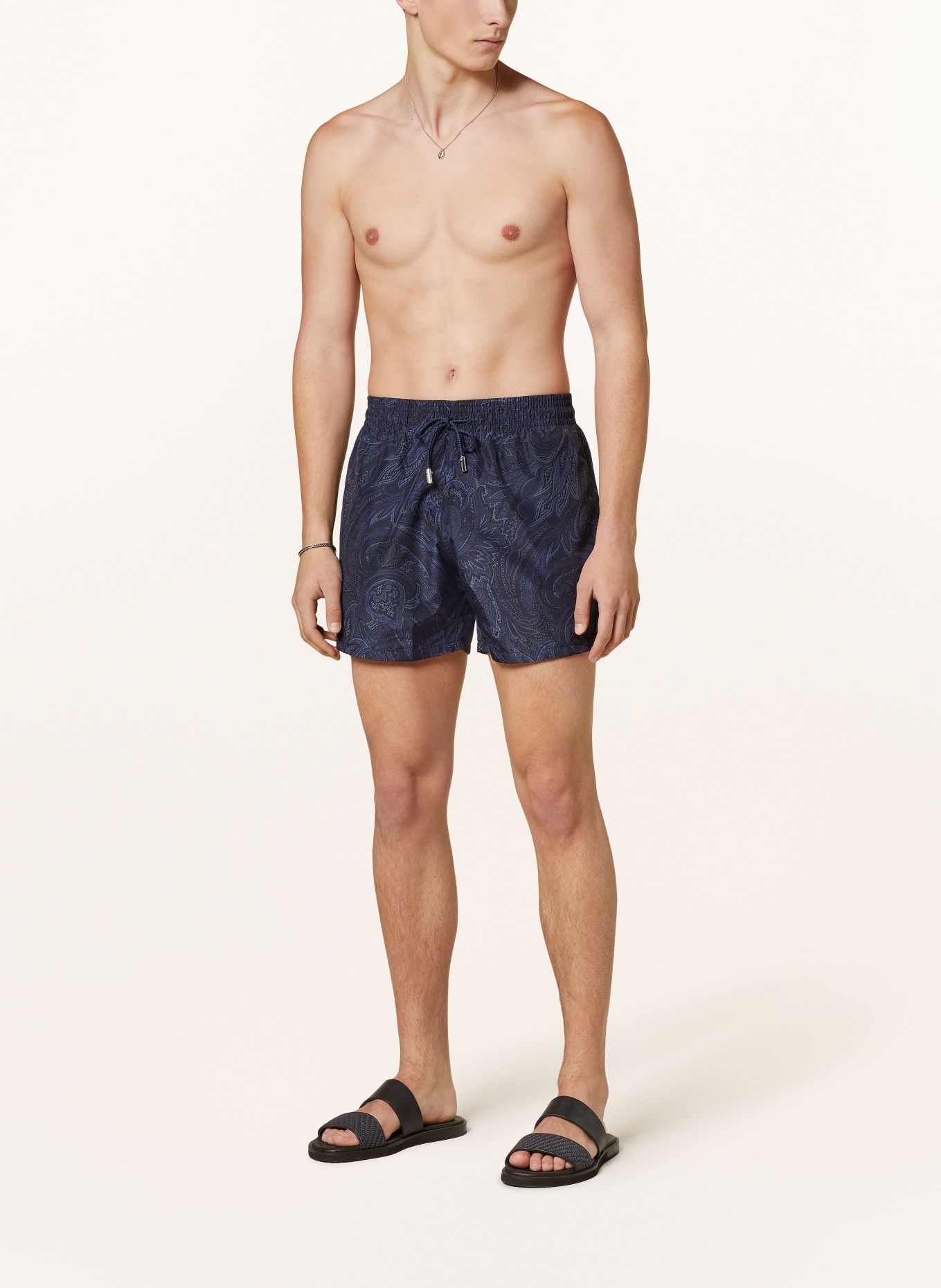 ETRO Swim shorts, Color: BLACK/ DARK PURPLE/ GRAY (Image 2)