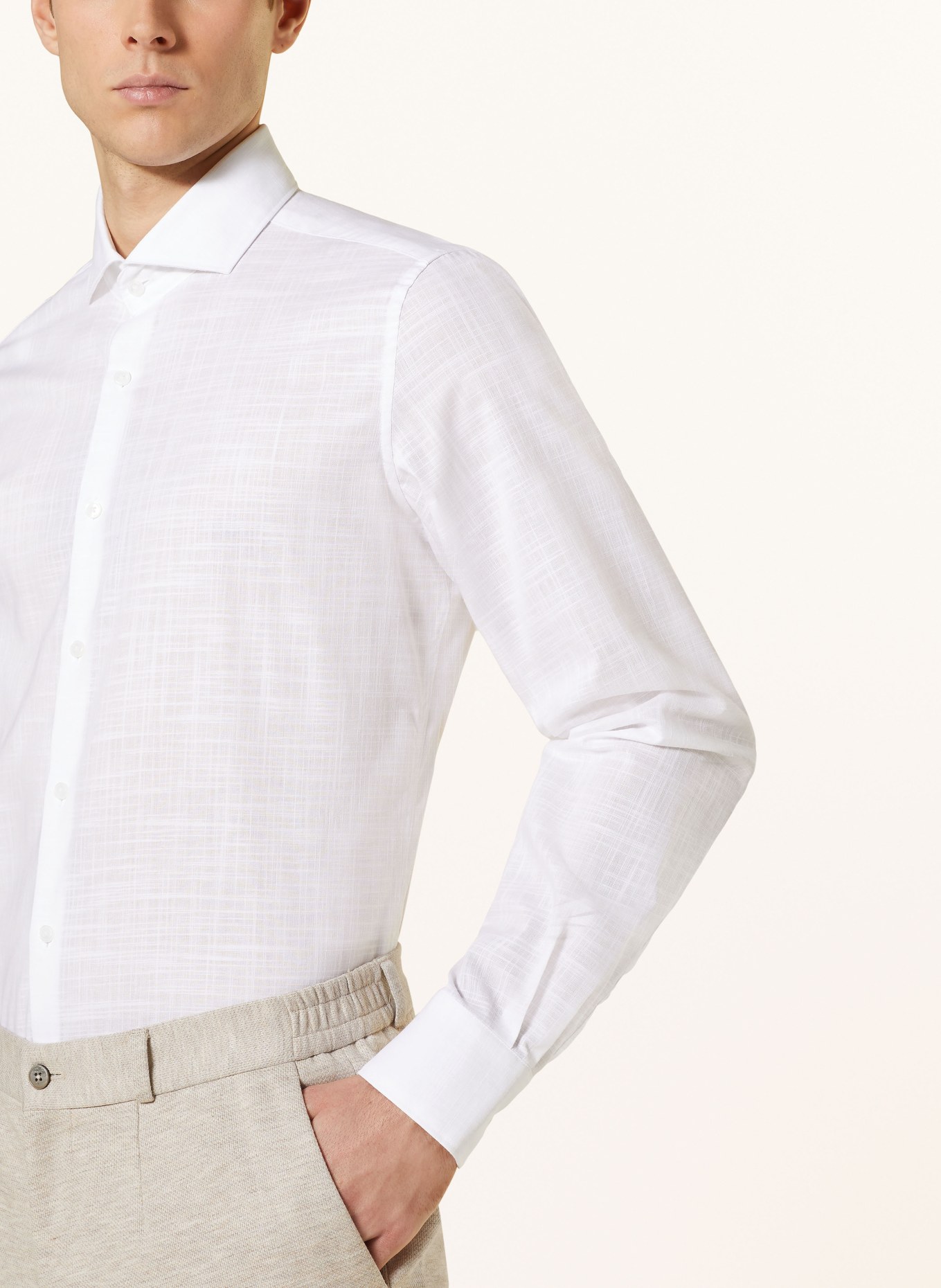 PAUL Shirt slim fit, Color: WHITE (Image 4)