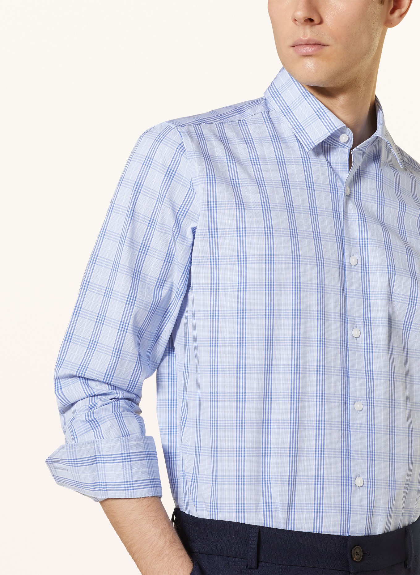 PAUL Shirt slim fit, Color: LIGHT BLUE/ BLUE (Image 4)