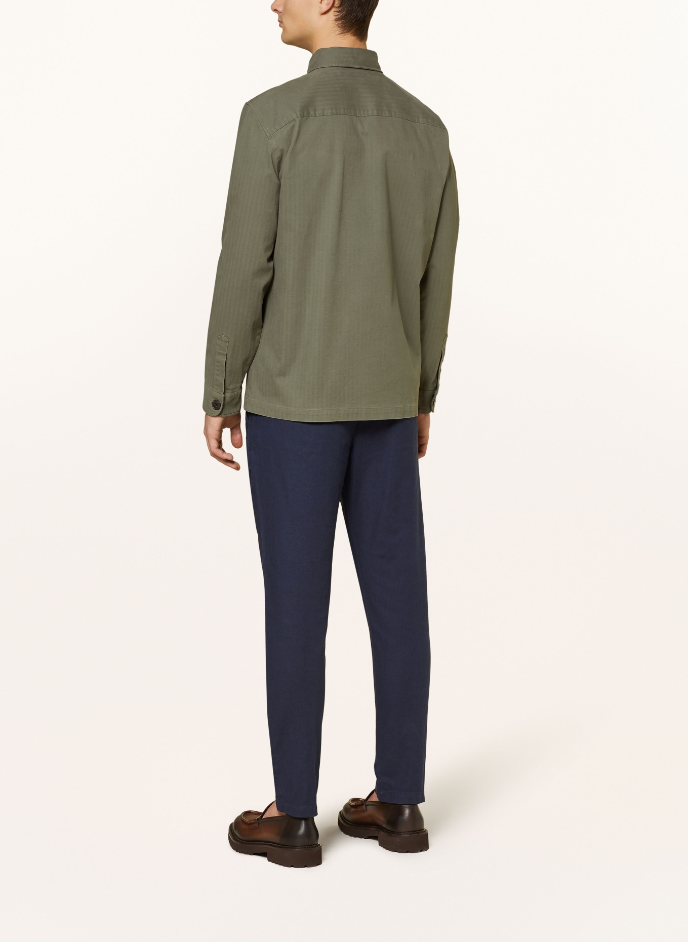 STROKESMAN'S Overshirt, Color: OLIVE (Image 3)