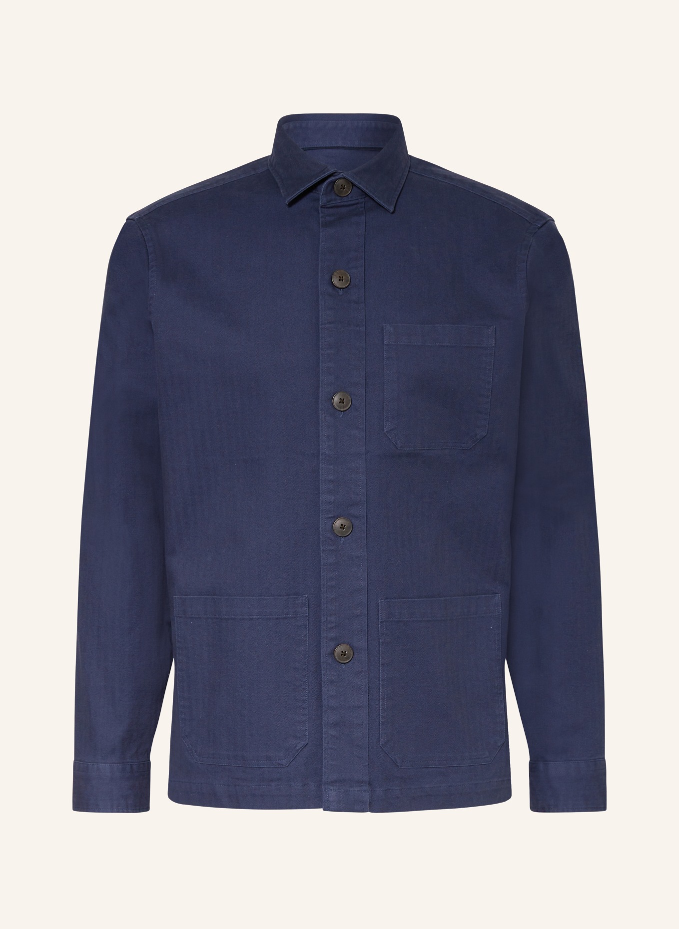 STROKESMAN'S Overshirt, Color: DARK BLUE (Image 1)