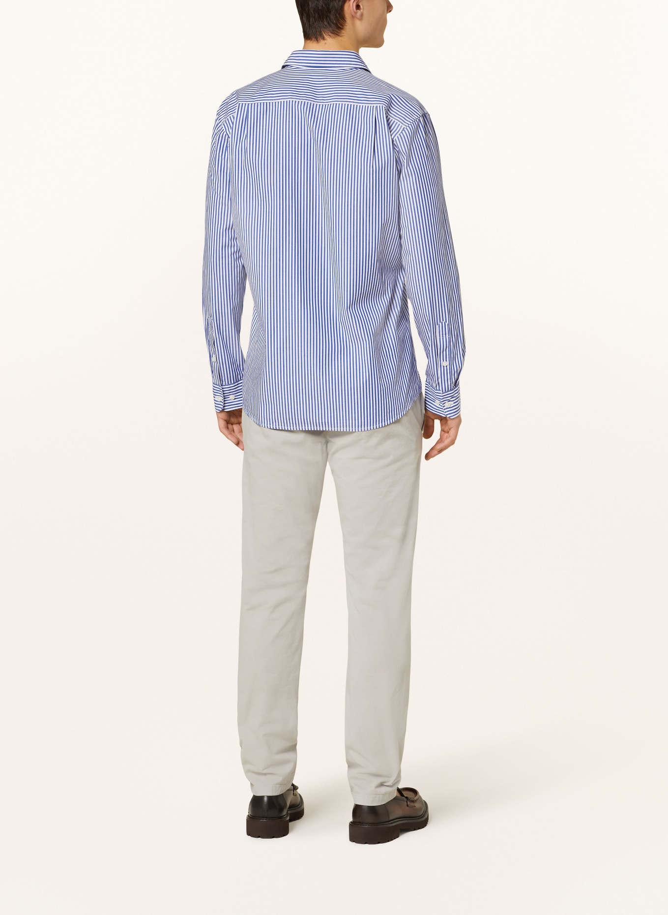 STROKESMAN'S Shirt slim fit, Color: WHITE/ BLUE (Image 3)