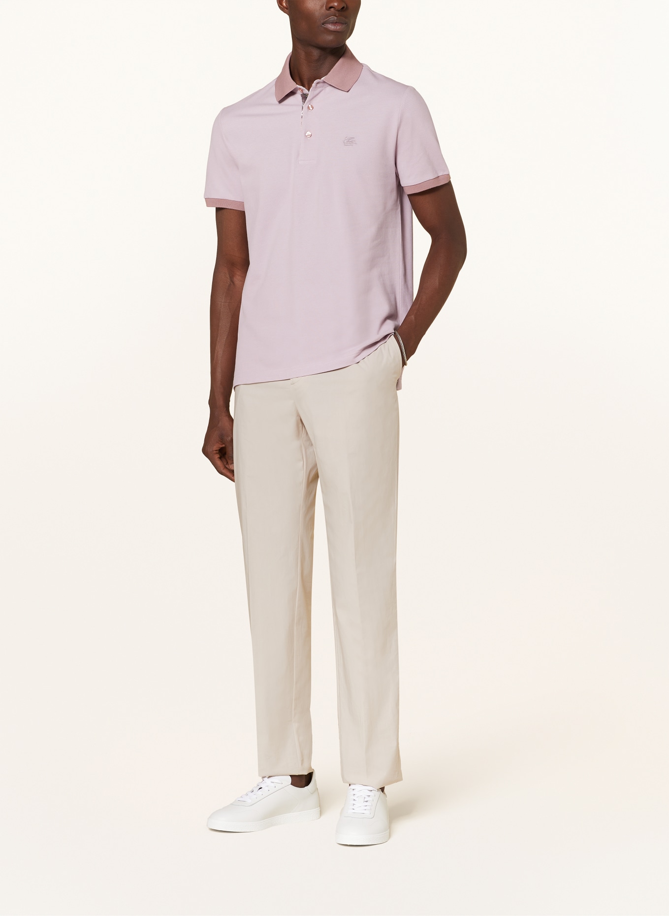 ETRO Piqué-Poloshirt Slim Fit, Farbe: ROSÉ (Bild 2)
