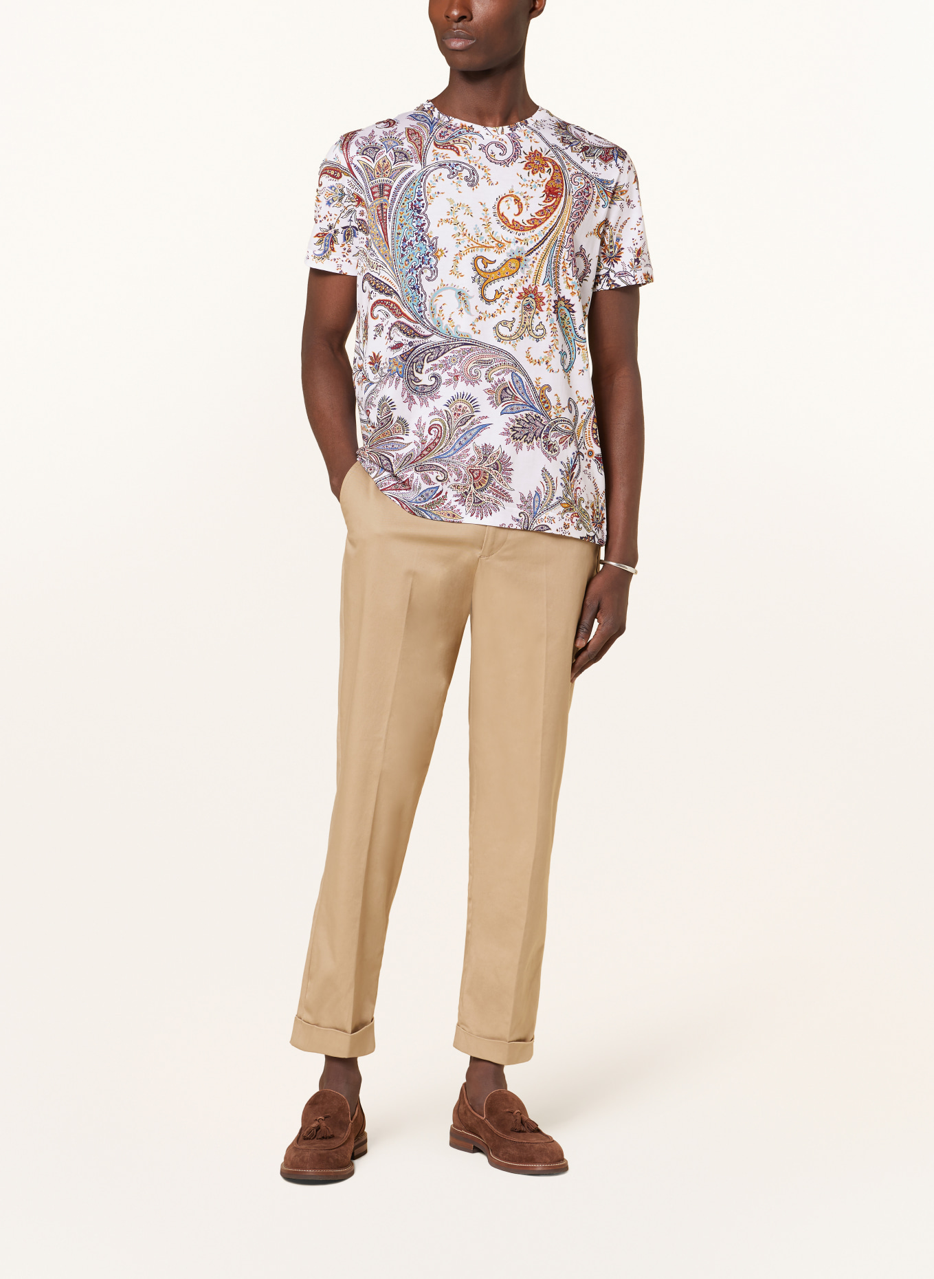 ETRO T-shirt, Color: WHITE/ BLUE/ RED (Image 2)