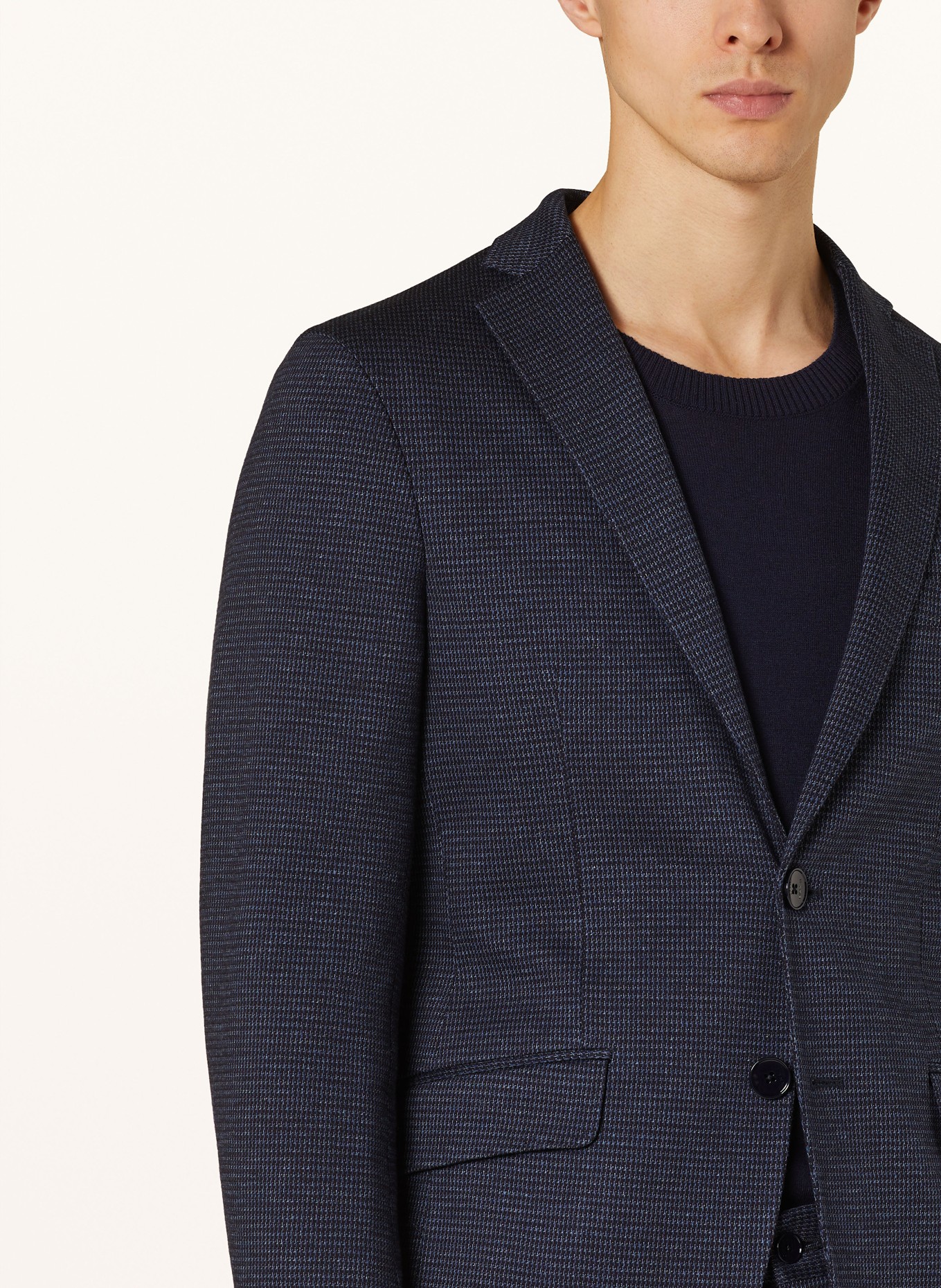 ETRO Suit jacket extra slim fit with removable trim, Color: DARK BLUE (Image 7)