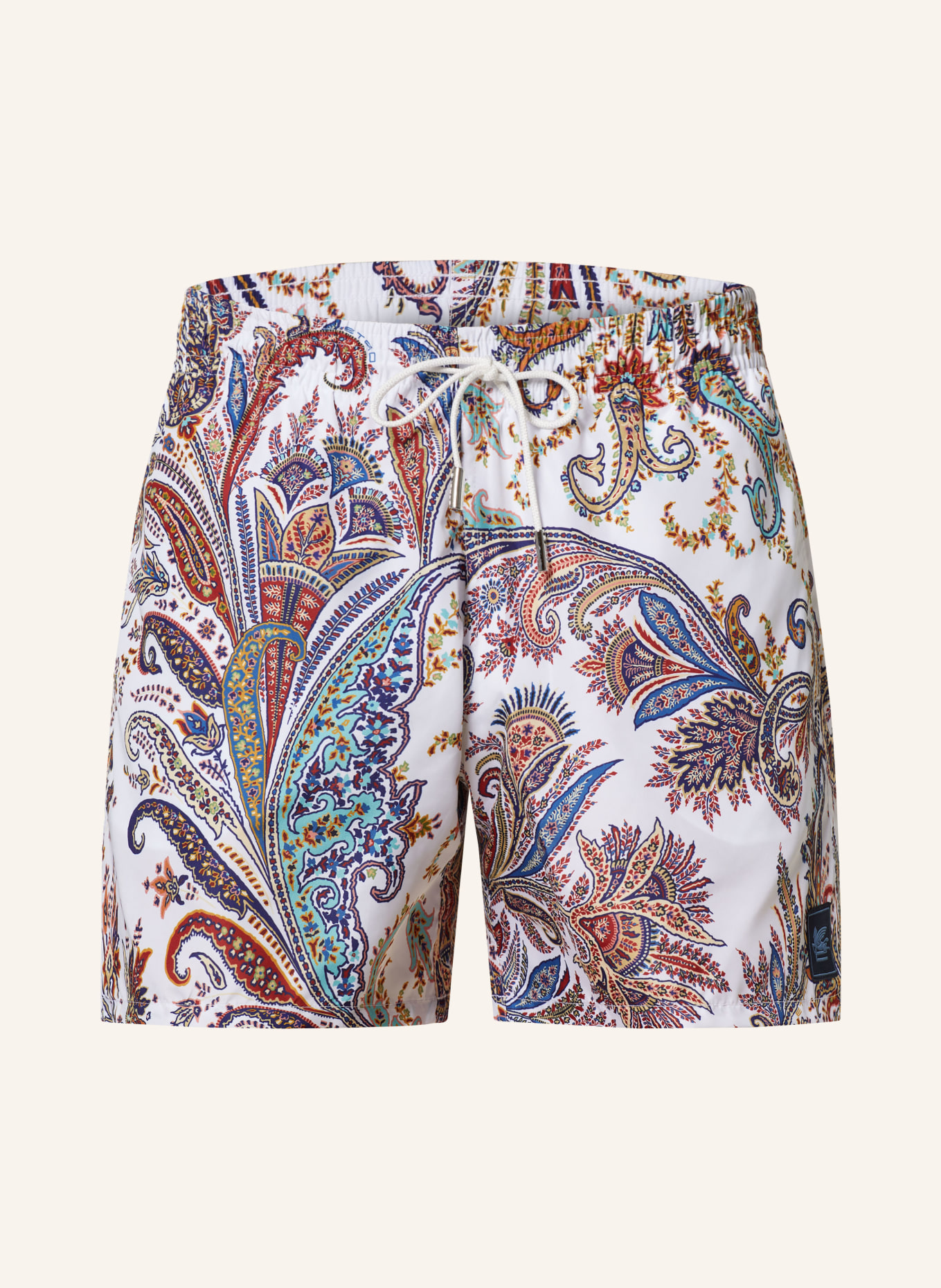 ETRO Swim shorts, Color: WHITE/ DARK BLUE/ LIGHT BROWN (Image 1)