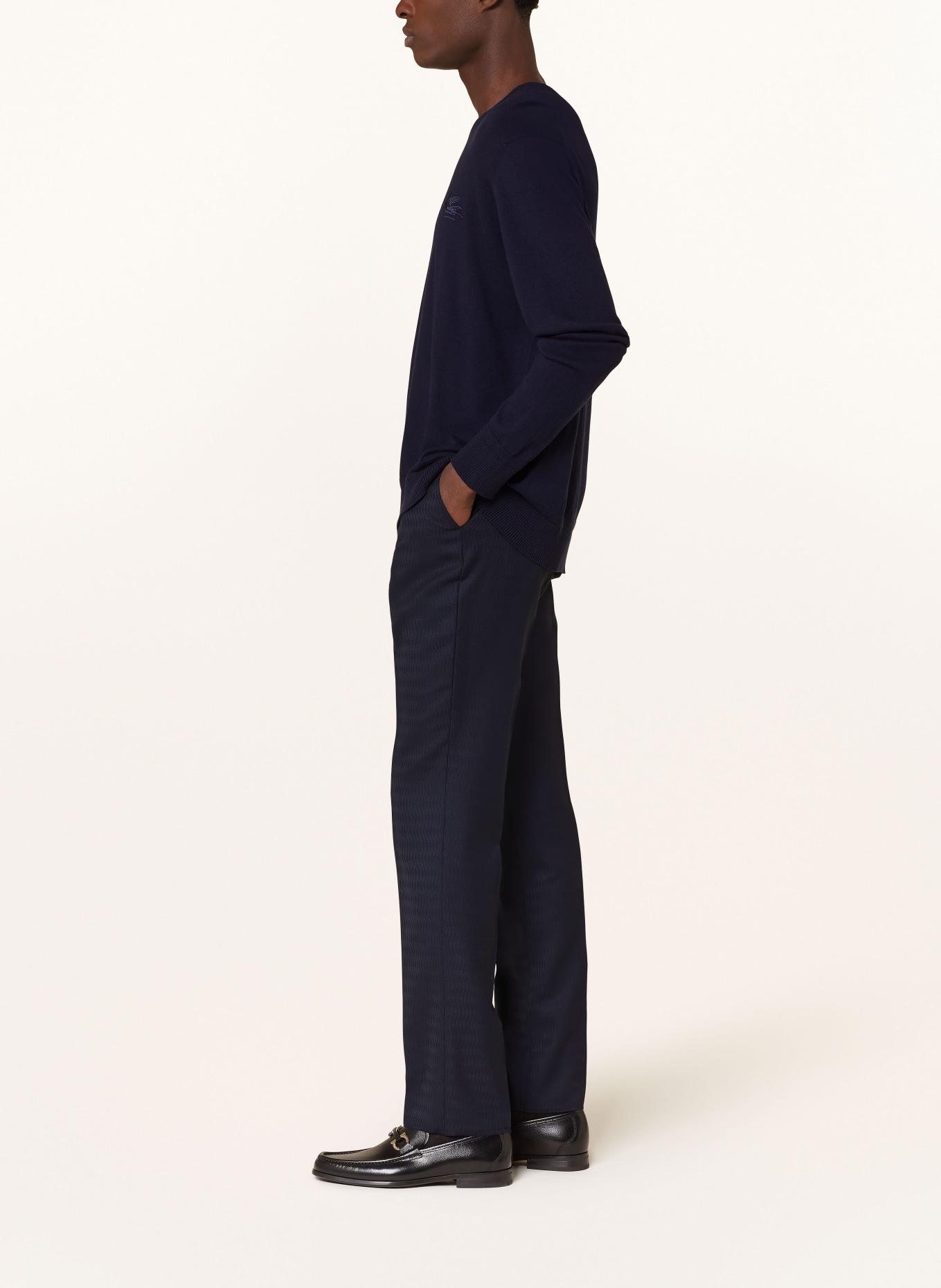 ETRO Spodnie extra slim fit, Kolor: S8460 Navy (Obrazek 5)