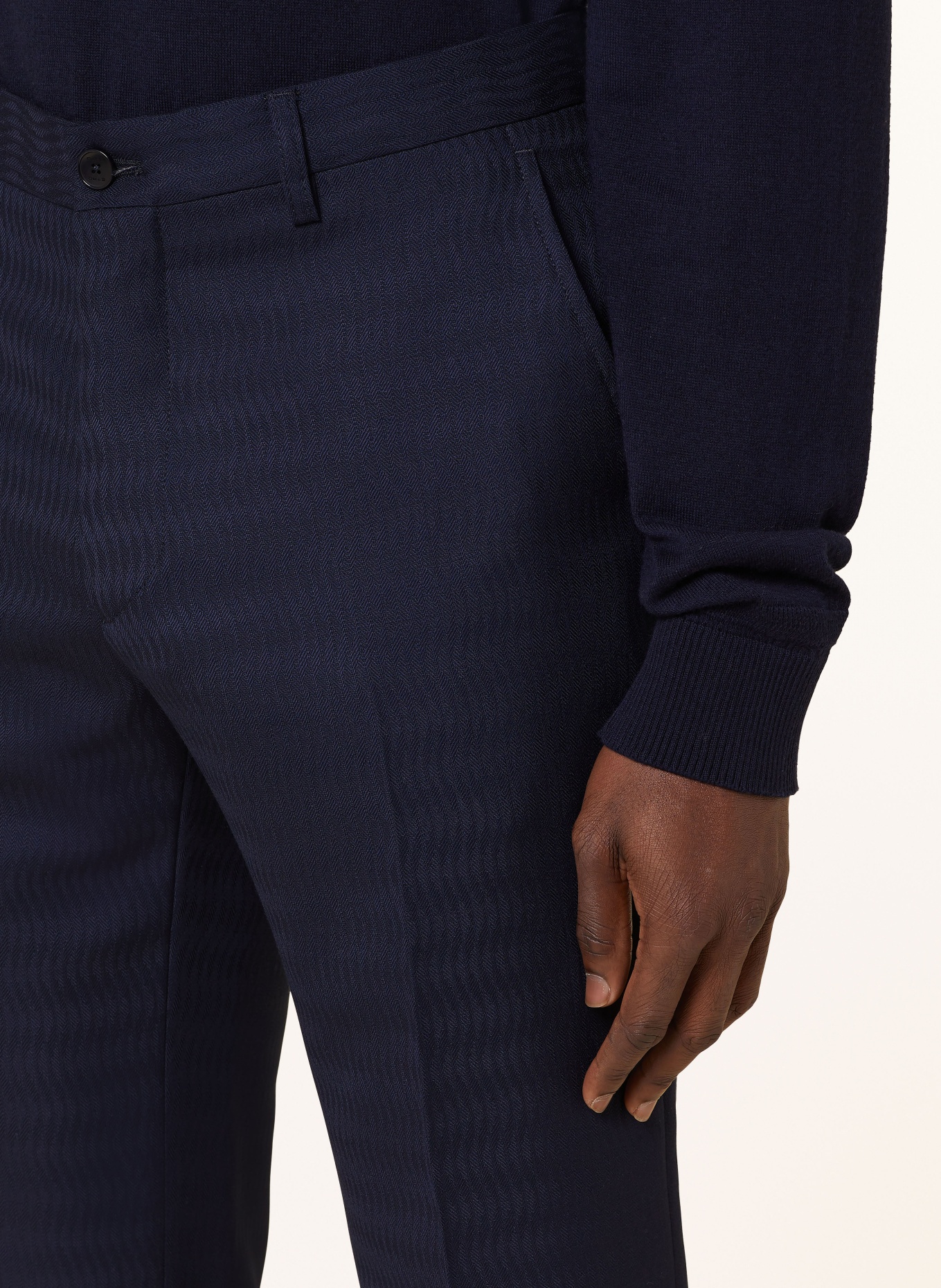 ETRO Spodnie extra slim fit, Kolor: S8460 Navy (Obrazek 6)
