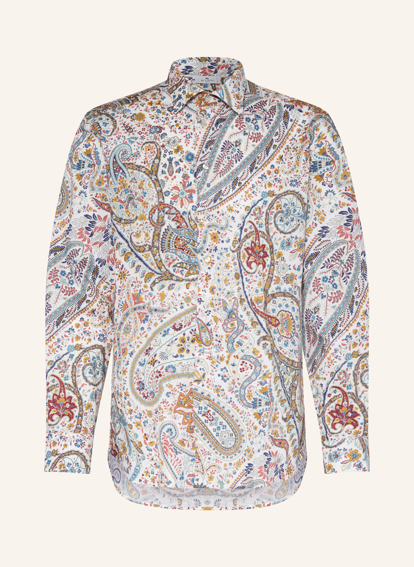 ETRO Koszula regular fit, Kolor: BIAŁY/ CIEMNOCZERWONY/ ZIELONY (Obrazek 1)