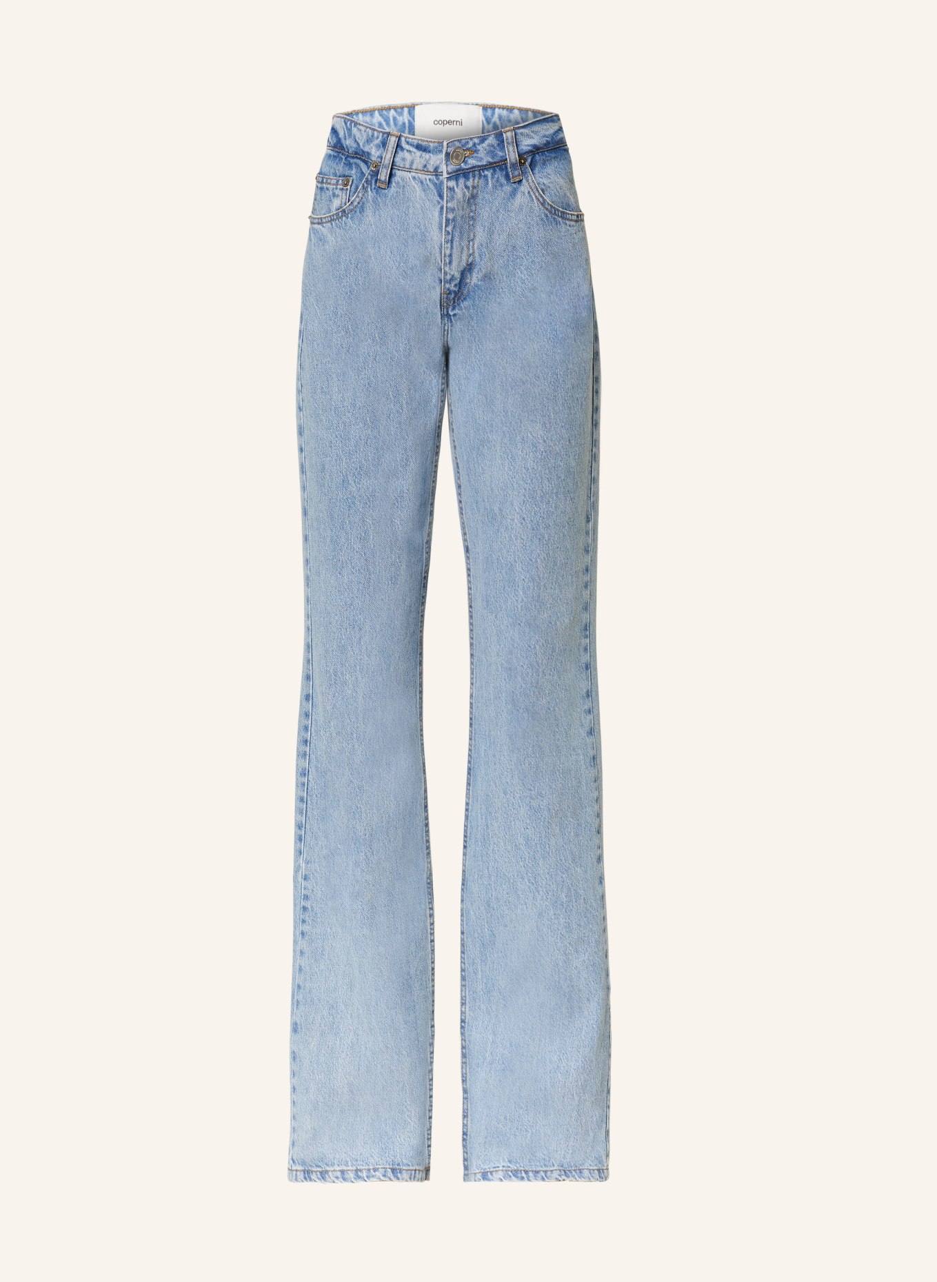 coperni Flared Jeans, Farbe: WASBLU WASHED BLUE (Bild 1)