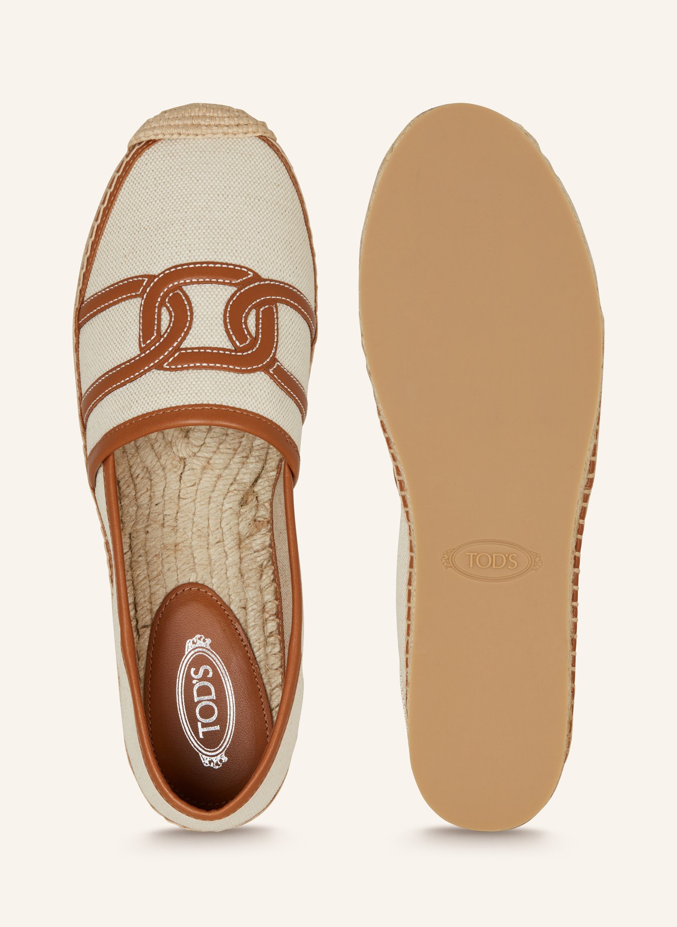 TOD'S Espadrilles GOMMA, Color: WHITE/ BROWN (Image 5)
