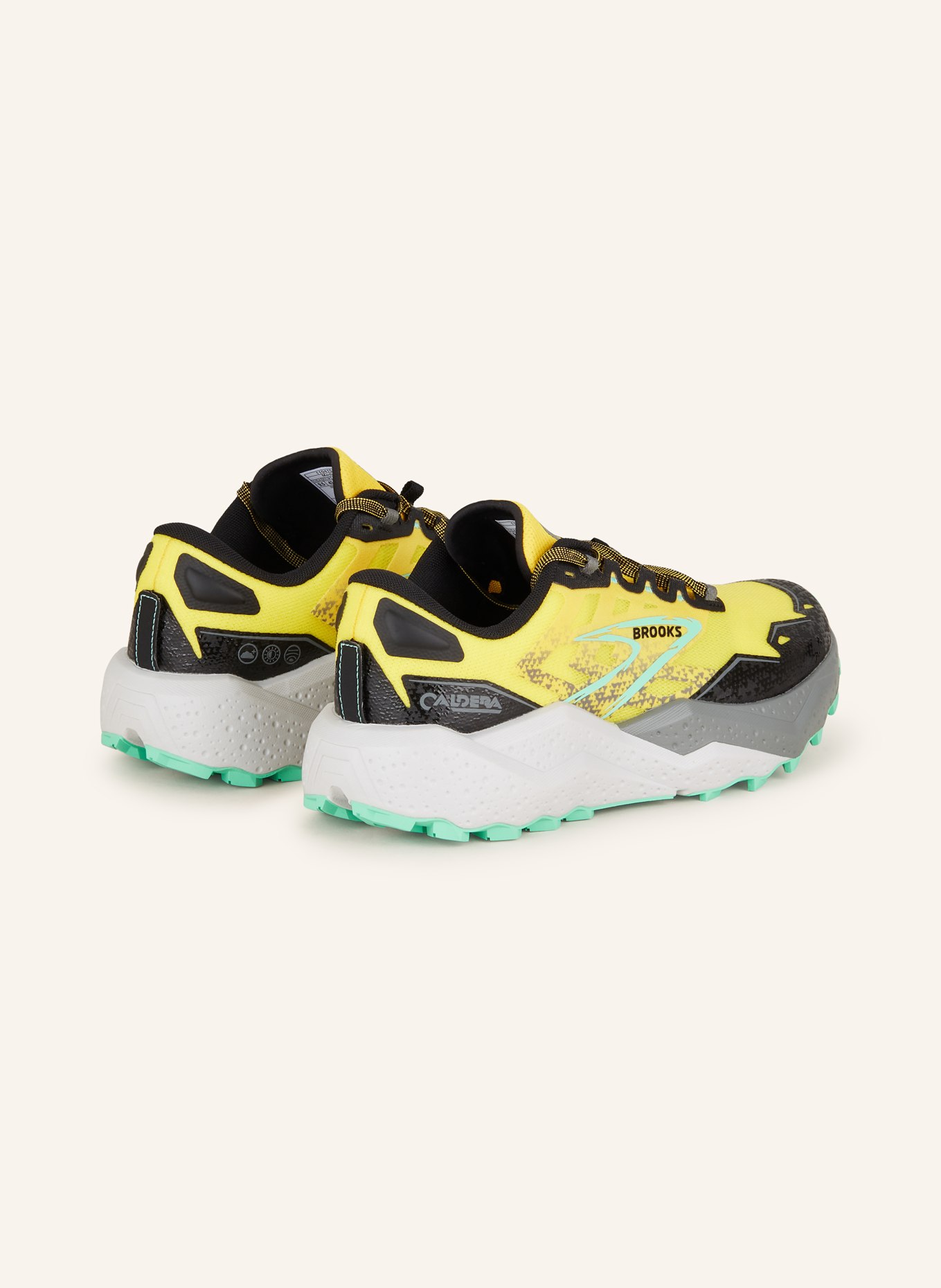 BROOKS Trail running shoes CALDERA 7, Color: YELLOW/ BLACK (Image 2)
