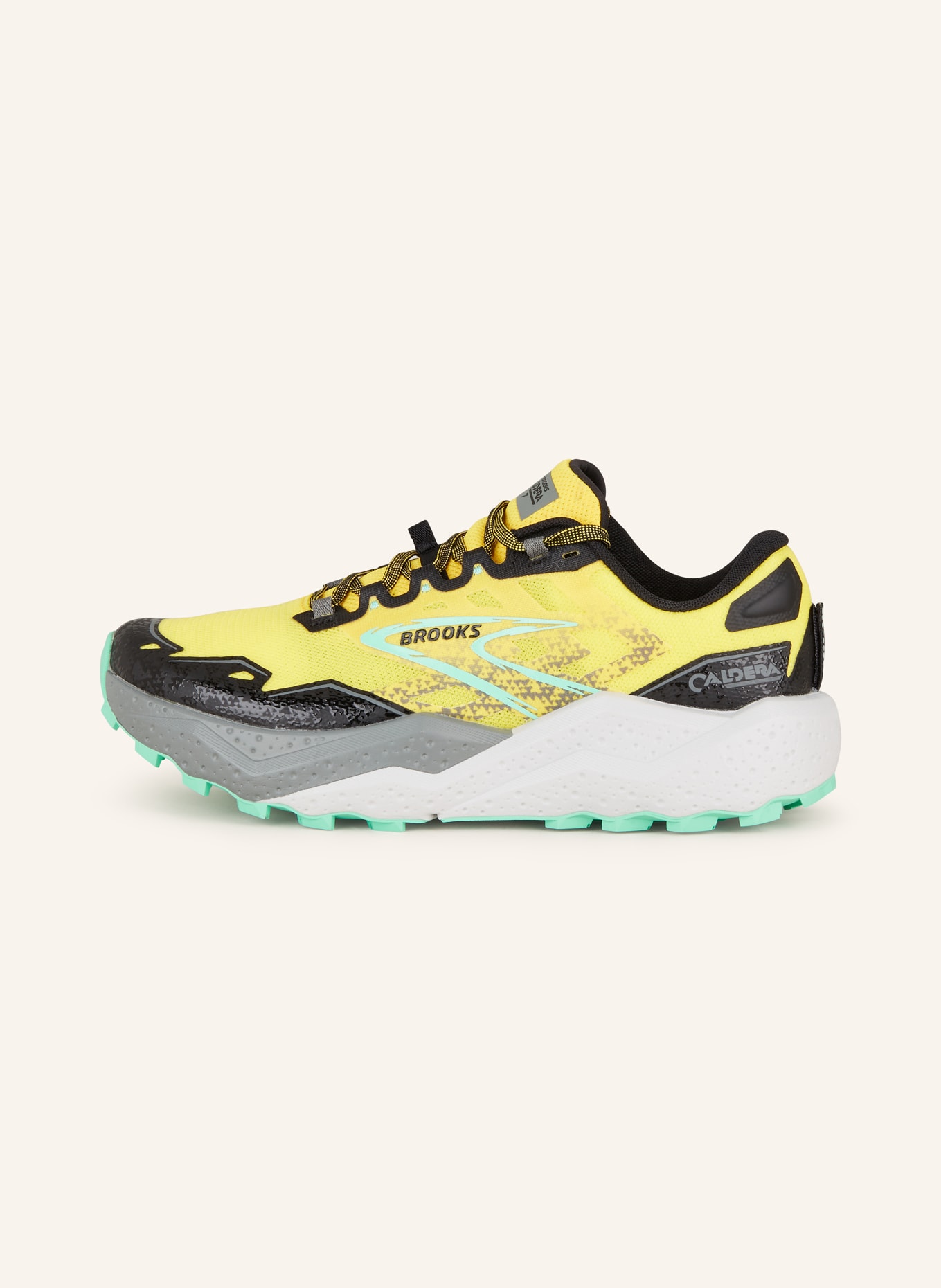 BROOKS Trail running shoes CALDERA 7, Color: YELLOW/ BLACK (Image 4)