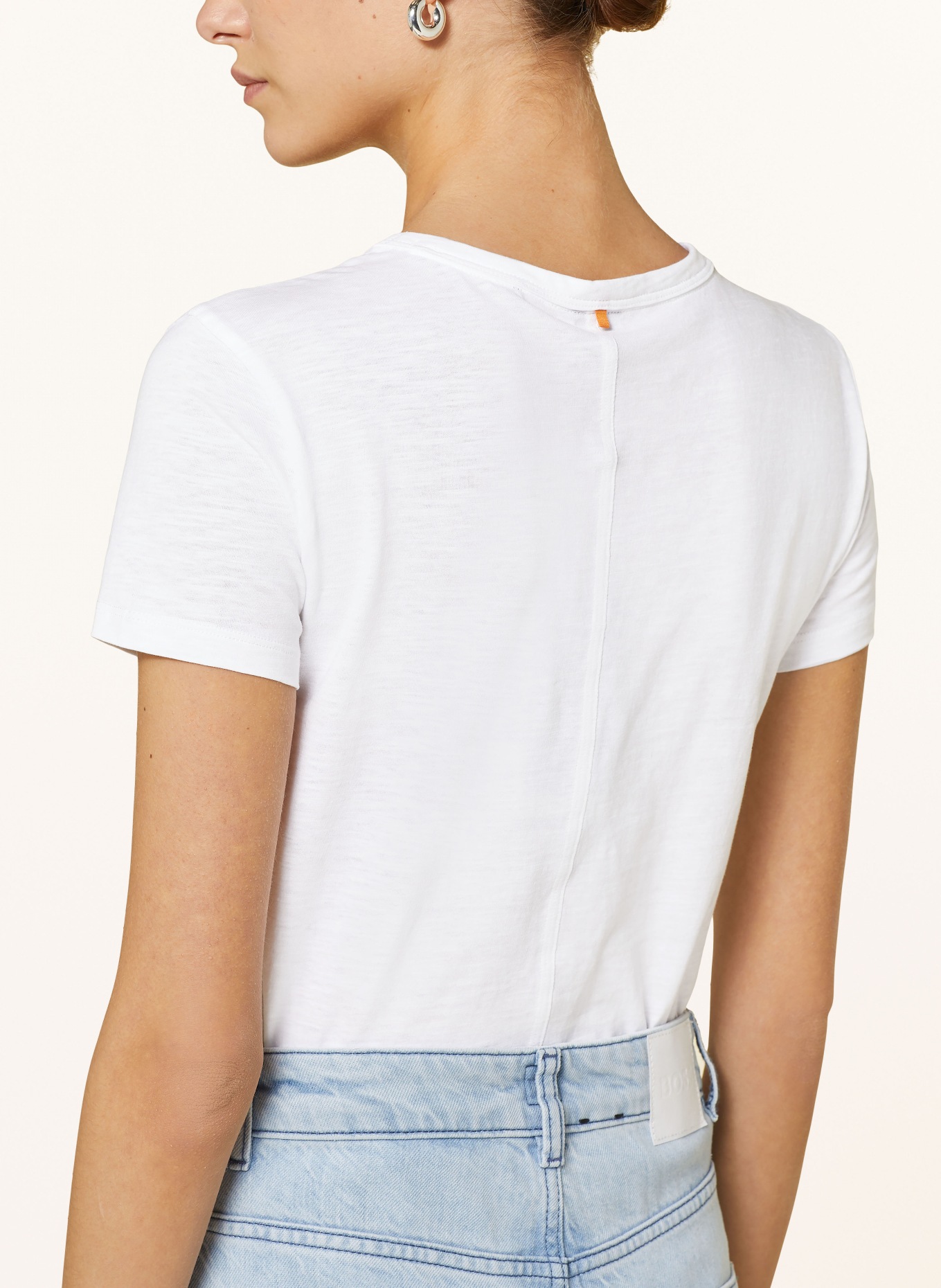 BOSS T-shirt ESLA, Color: WHITE (Image 4)