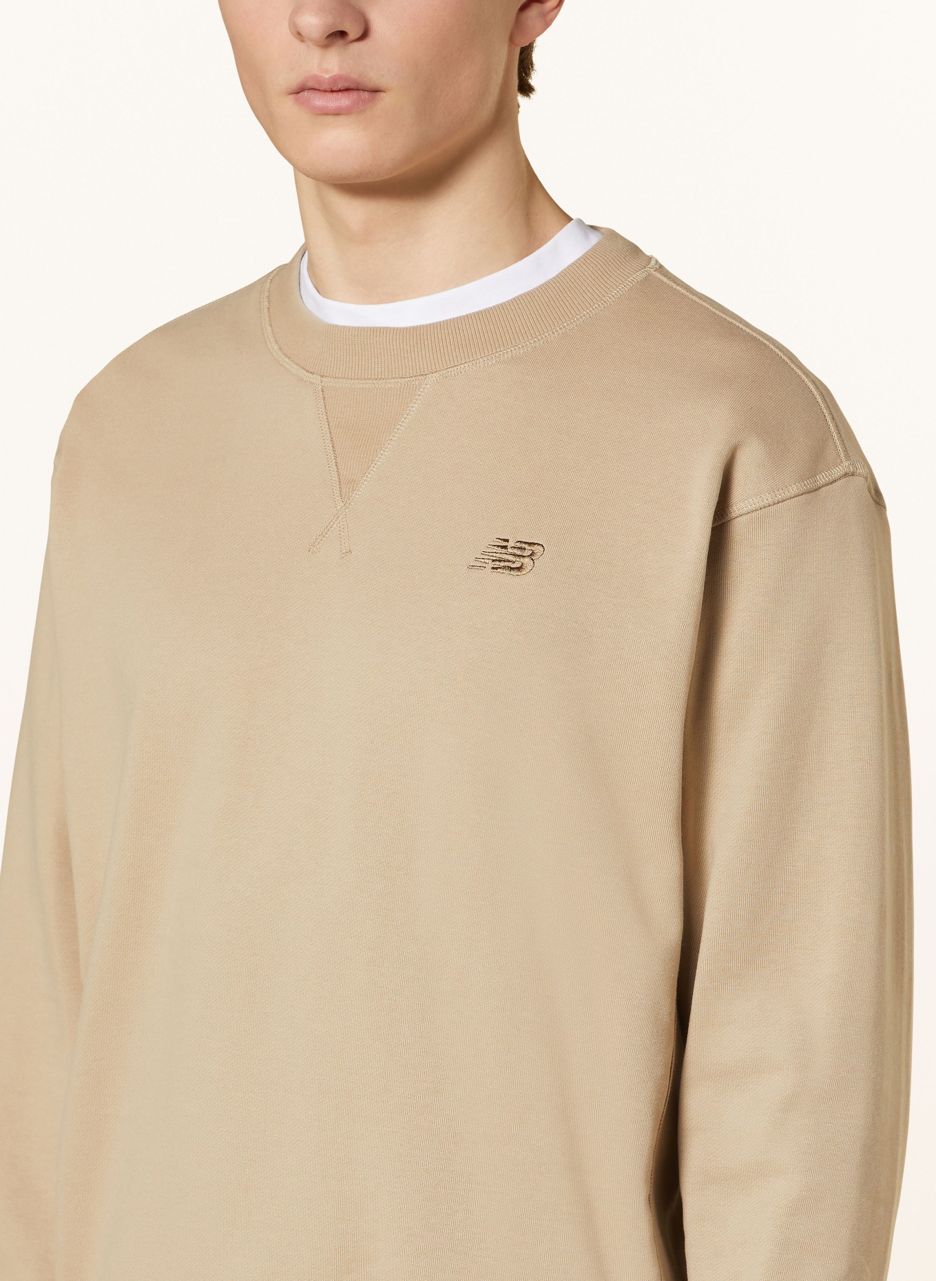 new balance Sweatshirt ATHLETICS, Color: BEIGE (Image 4)