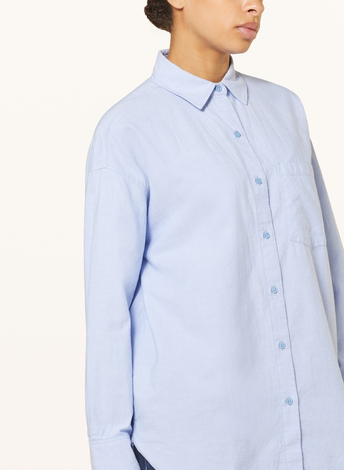 mavi Shirt blouse, Color: LIGHT BLUE (Image 4)