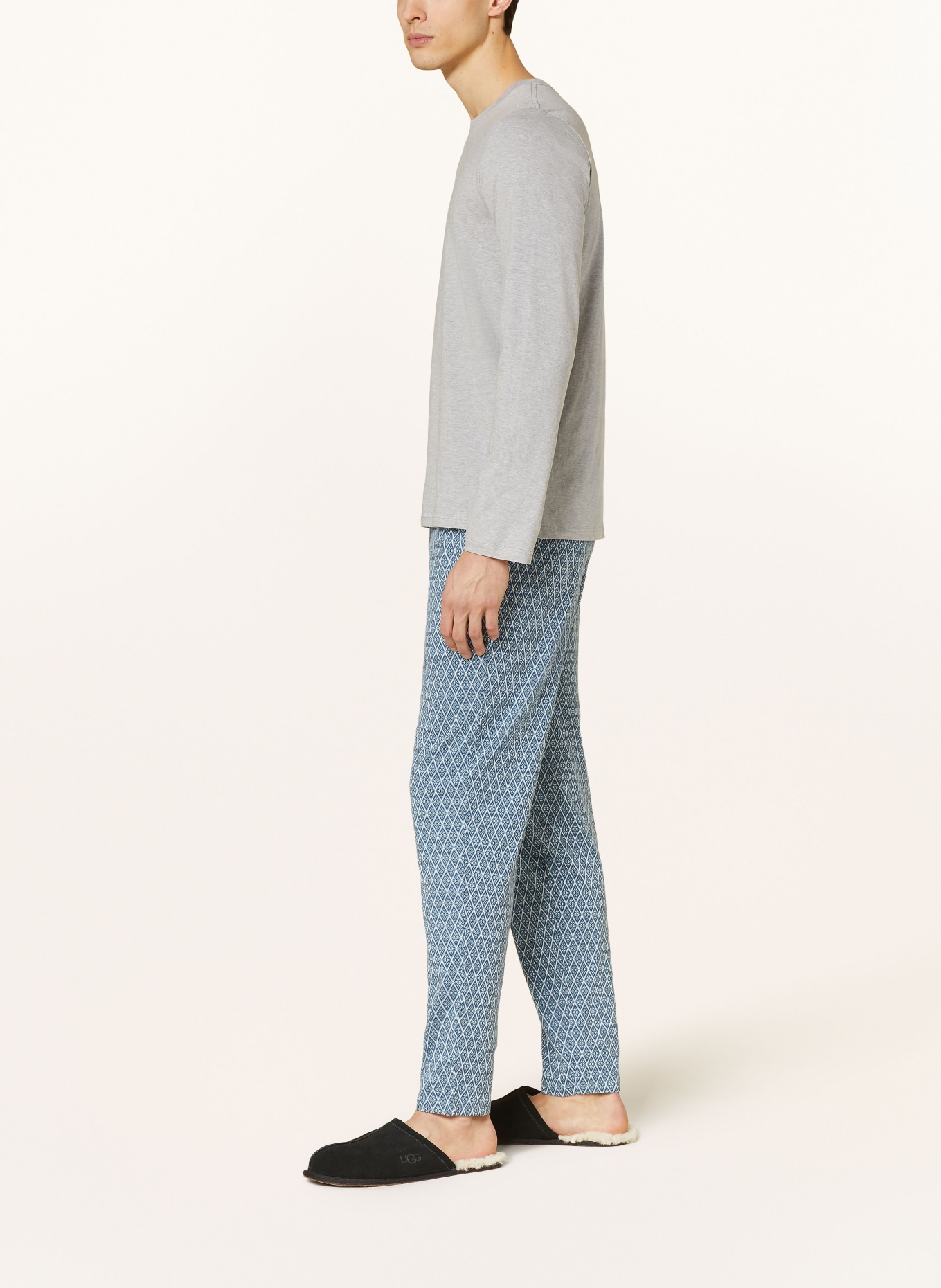 SCHIESSER Pajama pants MIX + RELAX, Color: BLUE GRAY/ BLUE/ WHITE (Image 4)