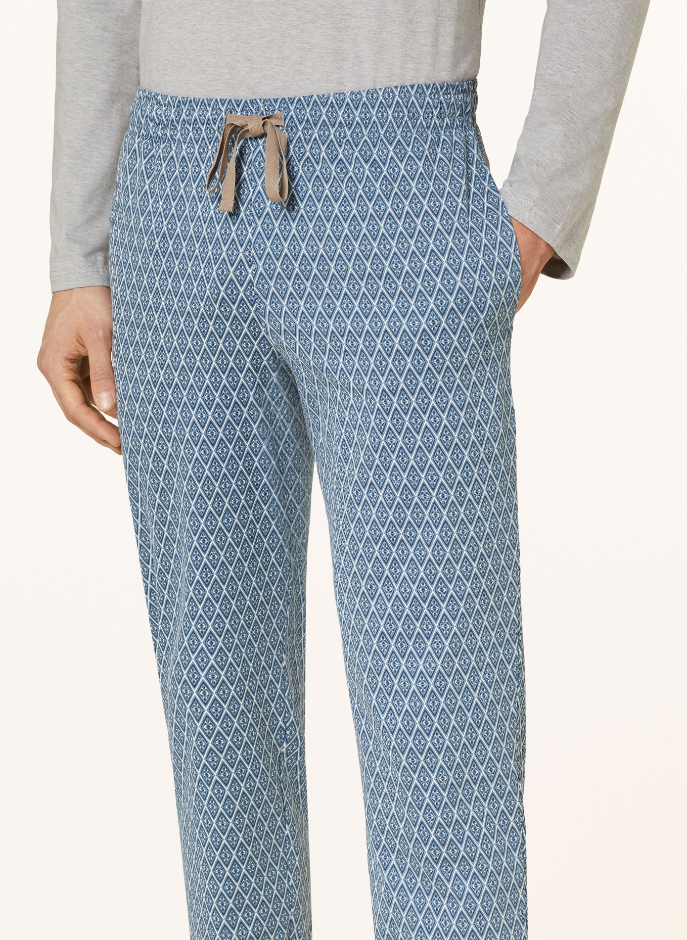 SCHIESSER Pajama pants MIX + RELAX, Color: BLUE GRAY/ BLUE/ WHITE (Image 5)