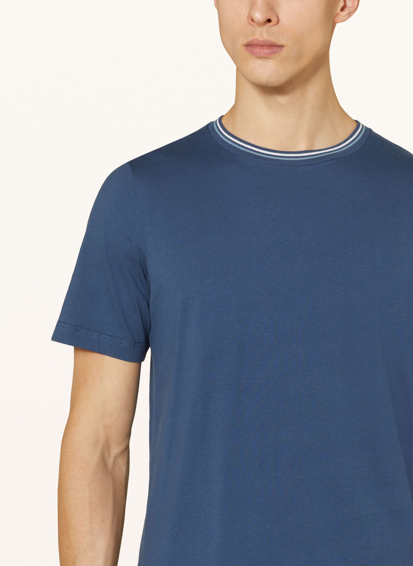SCHIESSER Pajama shirt MIX + RELAX, Color: BLUE (Image 4)