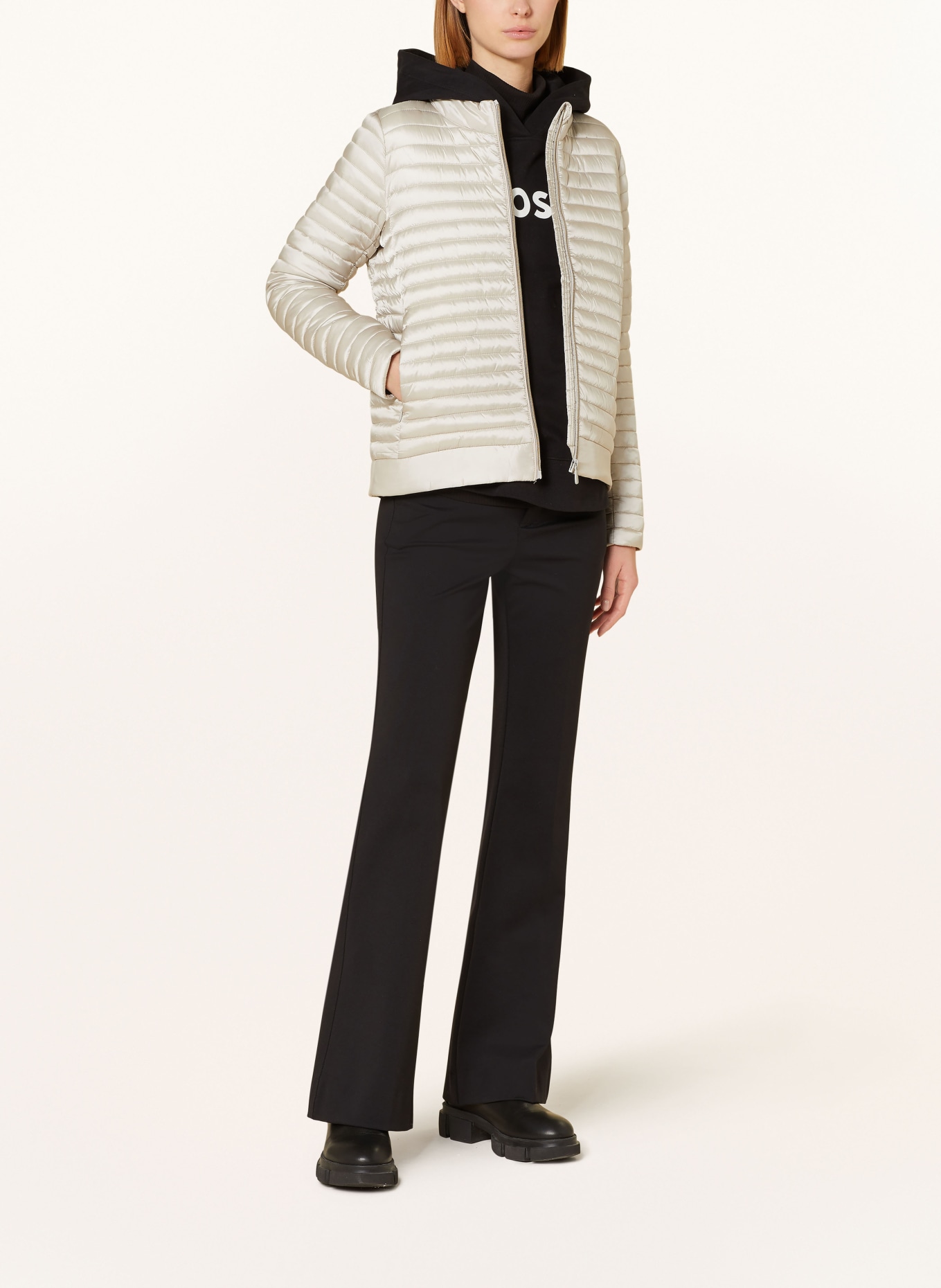 SAVE THE DUCK Quilted jacket IRIS ALYSSA, Color: BEIGE (Image 2)