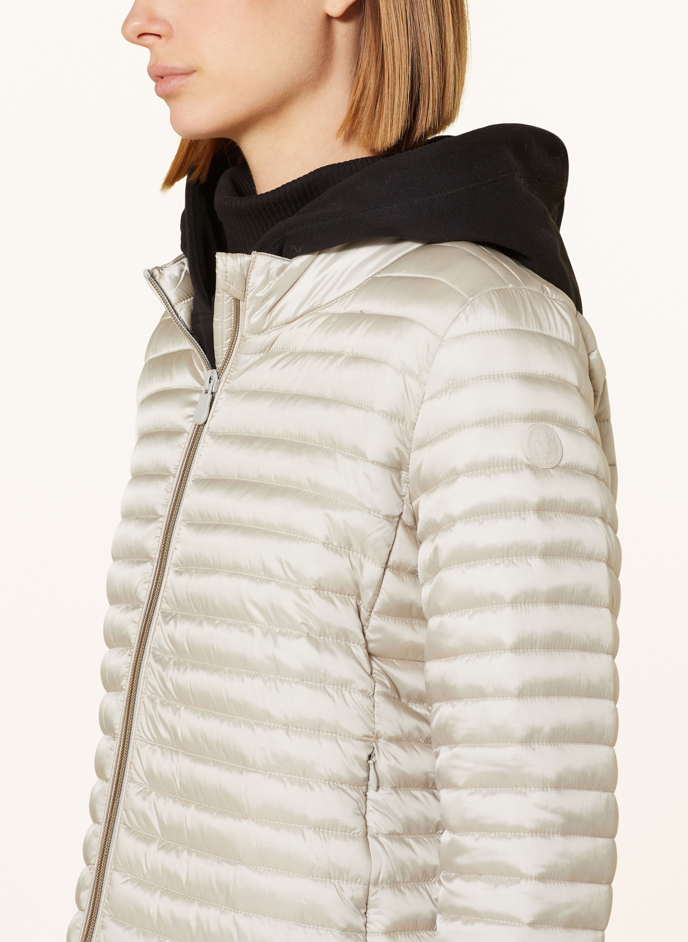 SAVE THE DUCK Quilted jacket IRIS ALYSSA, Color: BEIGE (Image 4)