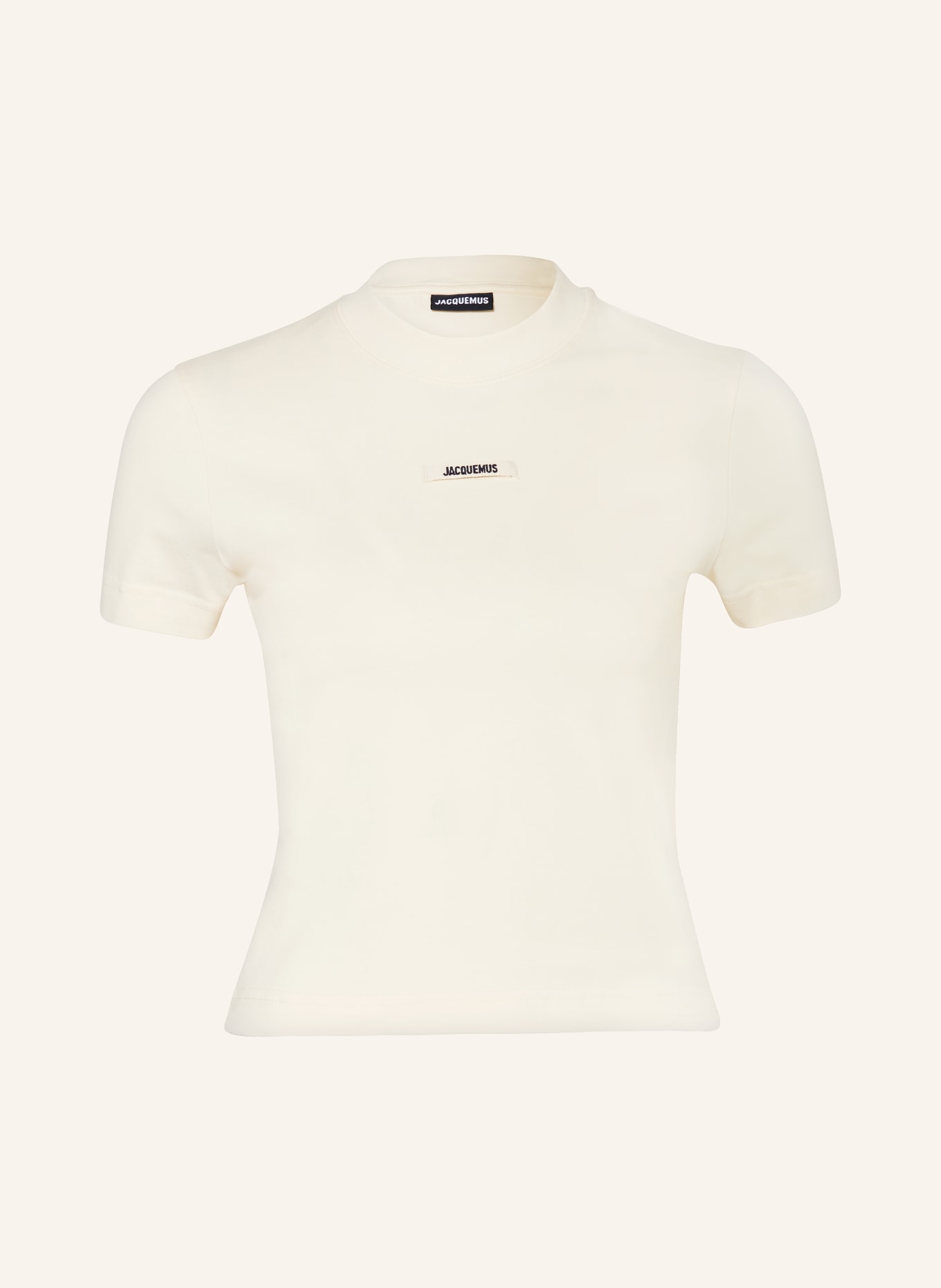 JACQUEMUS T-shirt LE TSHIRT GROS GRAIN, Kolor: KREMOWY (Obrazek 1)