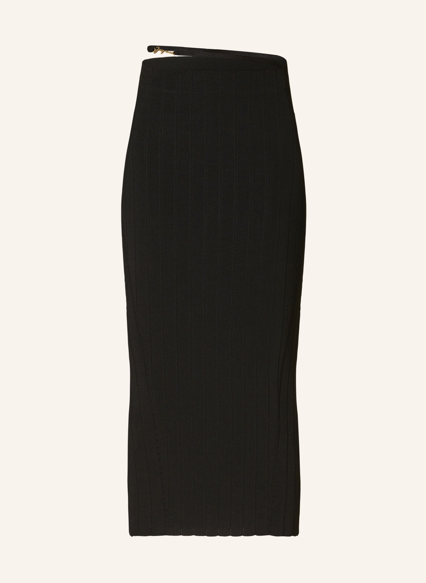 JACQUEMUS Knit skirt LA JUPE PRALU, Color: BLACK (Image 1)