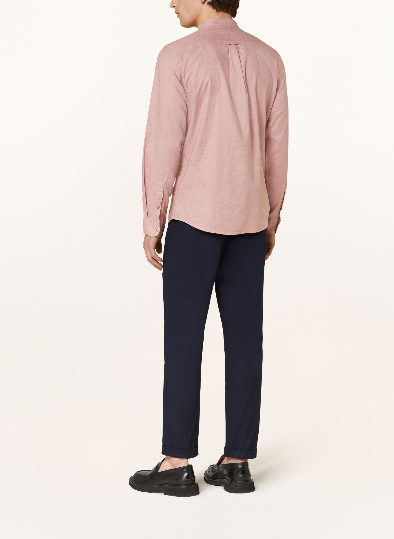 NOWADAYS Oxfordhemd Slim Fit mit Stehkragen, Farbe: ROSÉ (Bild 3)