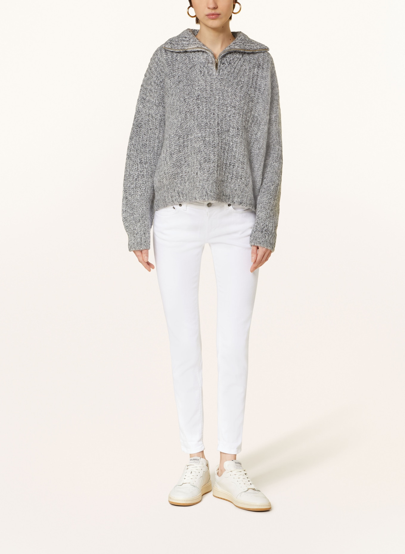 Dondup 7/8 jeans MONROE, Color: WHITE (Image 2)