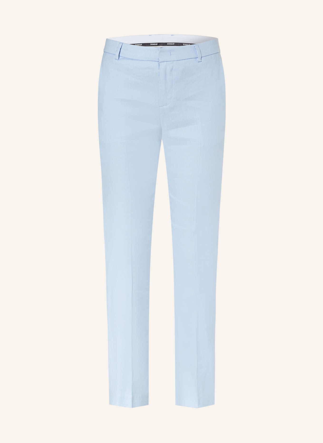 Dondup Trousers KASYA with linen, Color: LIGHT BLUE (Image 1)