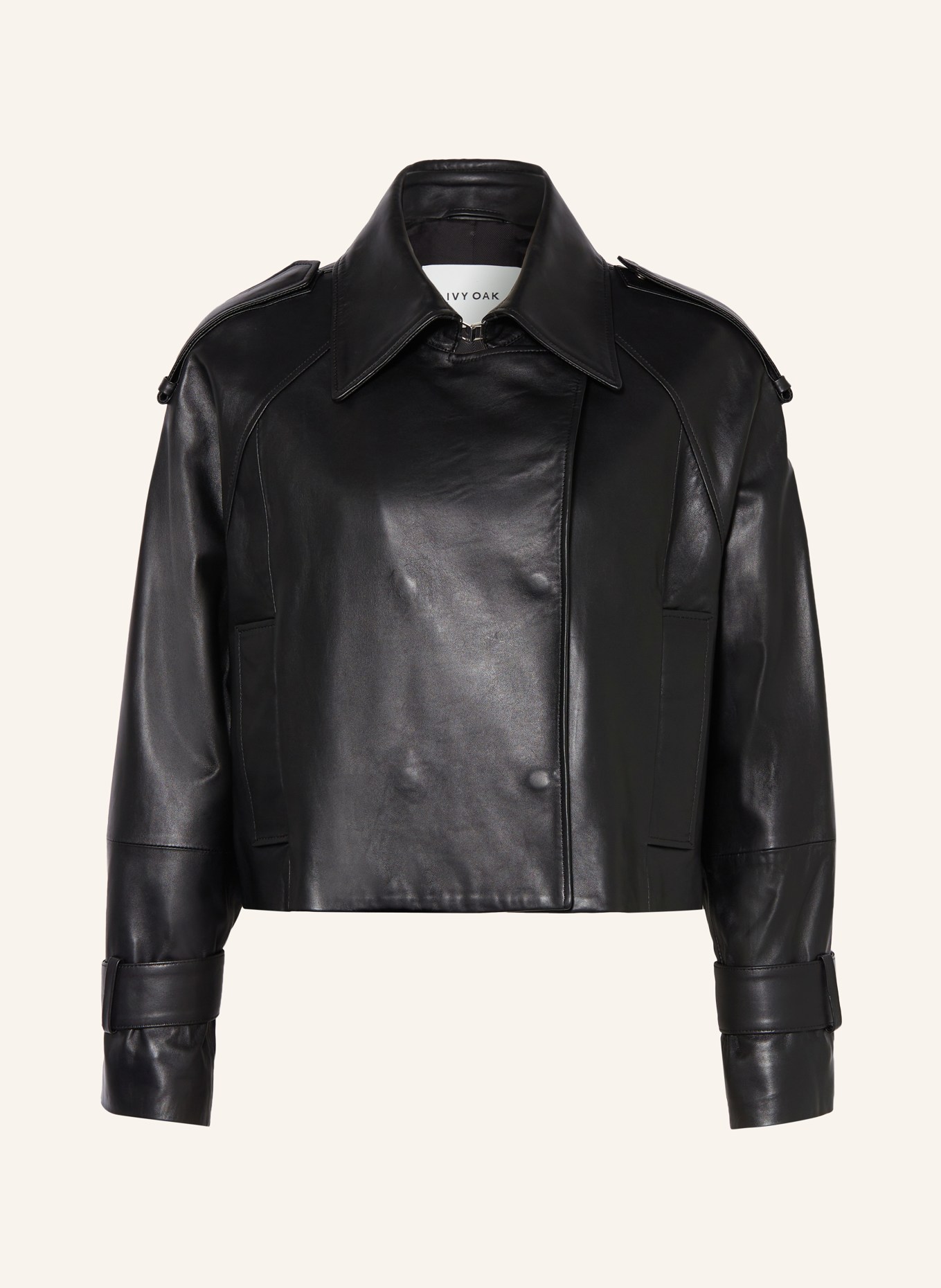 IVY OAK Leather jacket LILITH ANN, Color: BLACK (Image 1)