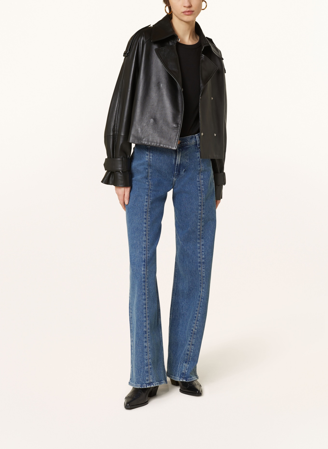IVY OAK Leather jacket LILITH ANN, Color: BLACK (Image 2)