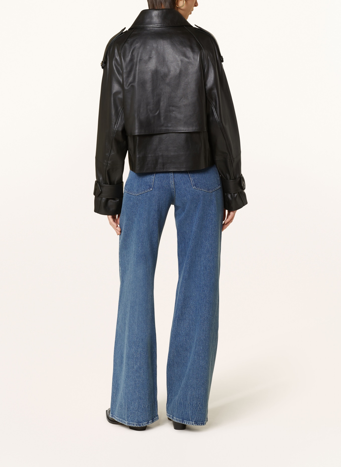 IVY OAK Leather jacket LILITH ANN, Color: BLACK (Image 3)