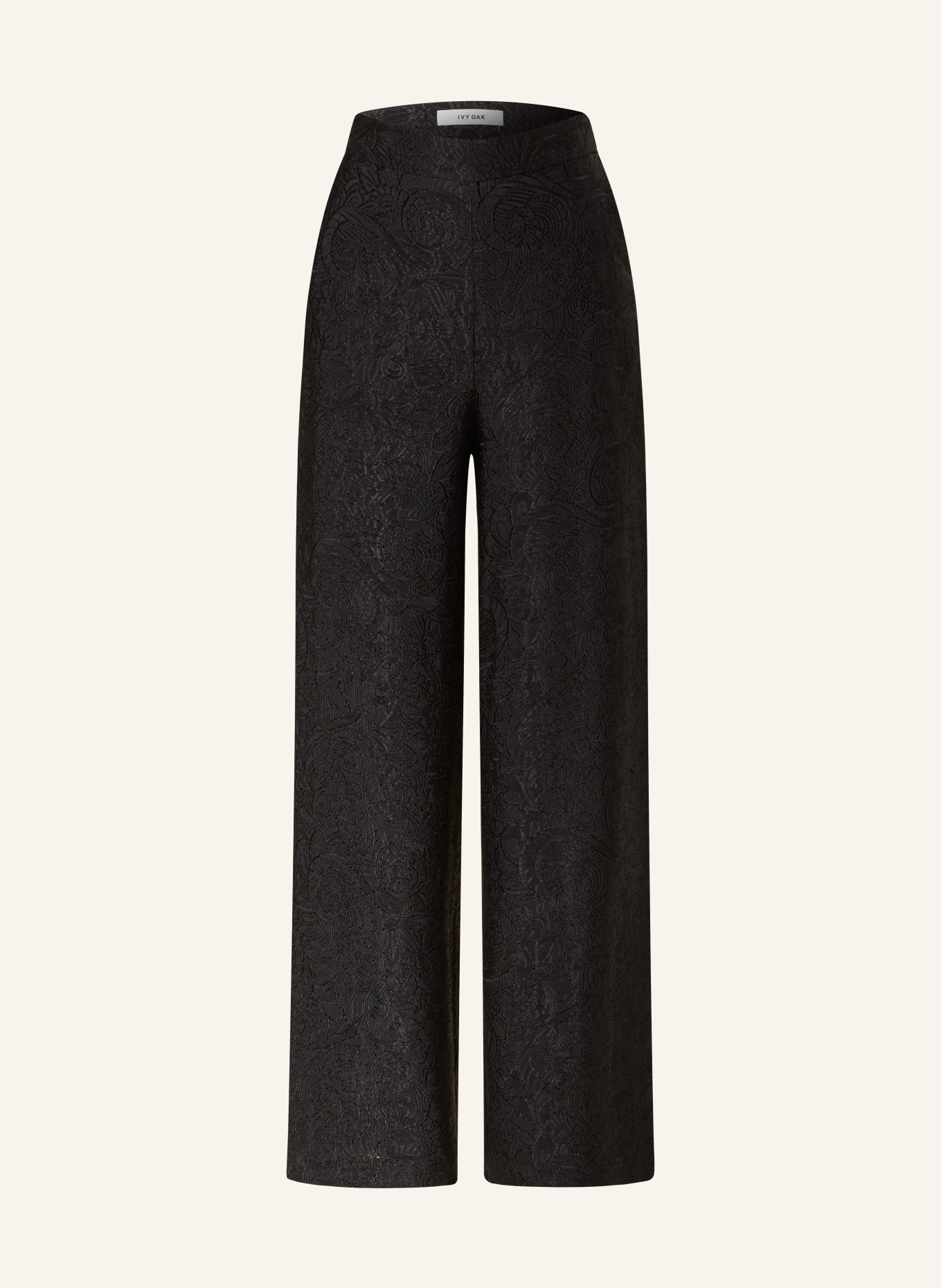 IVY OAK Wide leg trousers PRIYA, Color: BLACK (Image 1)